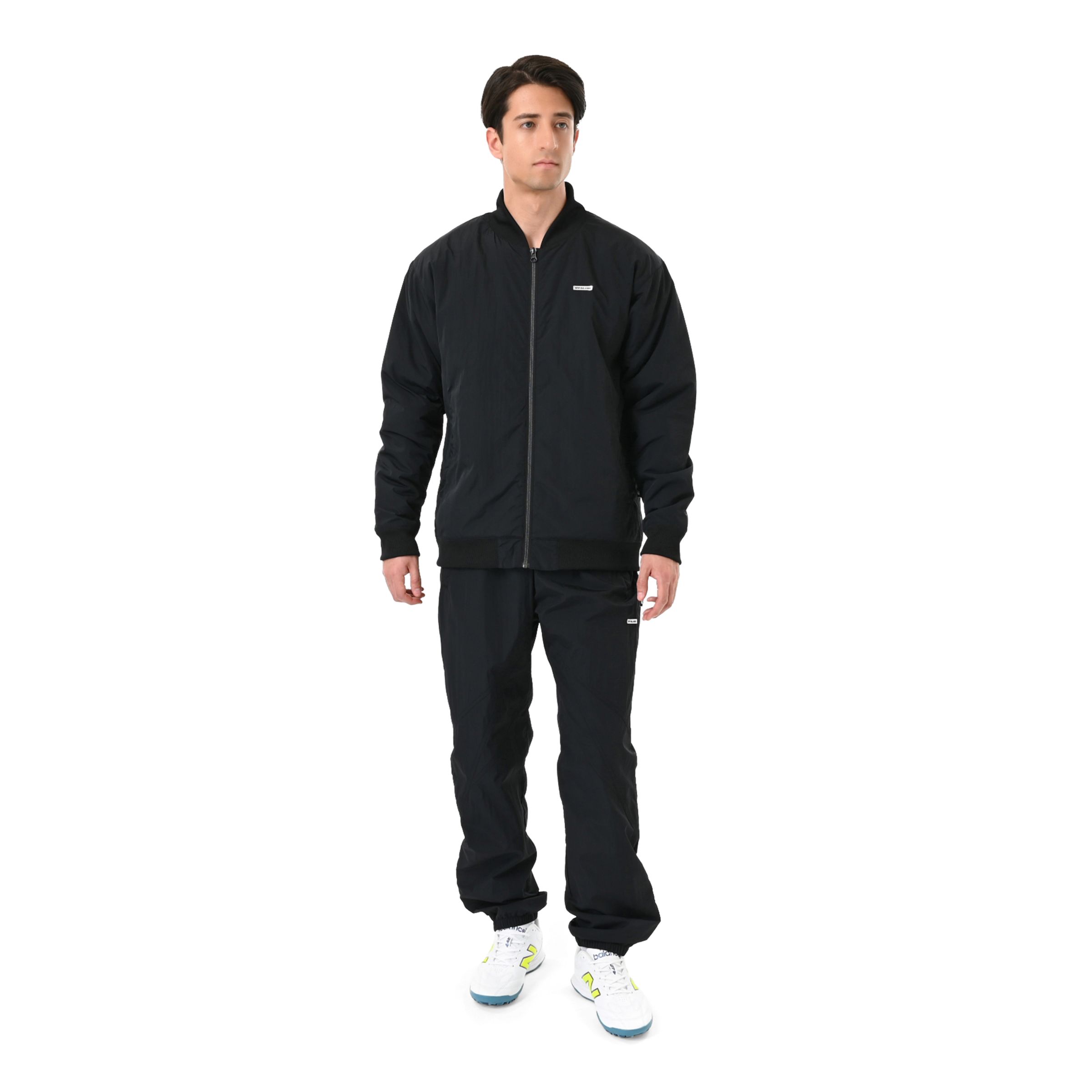 New Balance Black Out 中綿ボンバージャケット, MJ62Z8BIBK