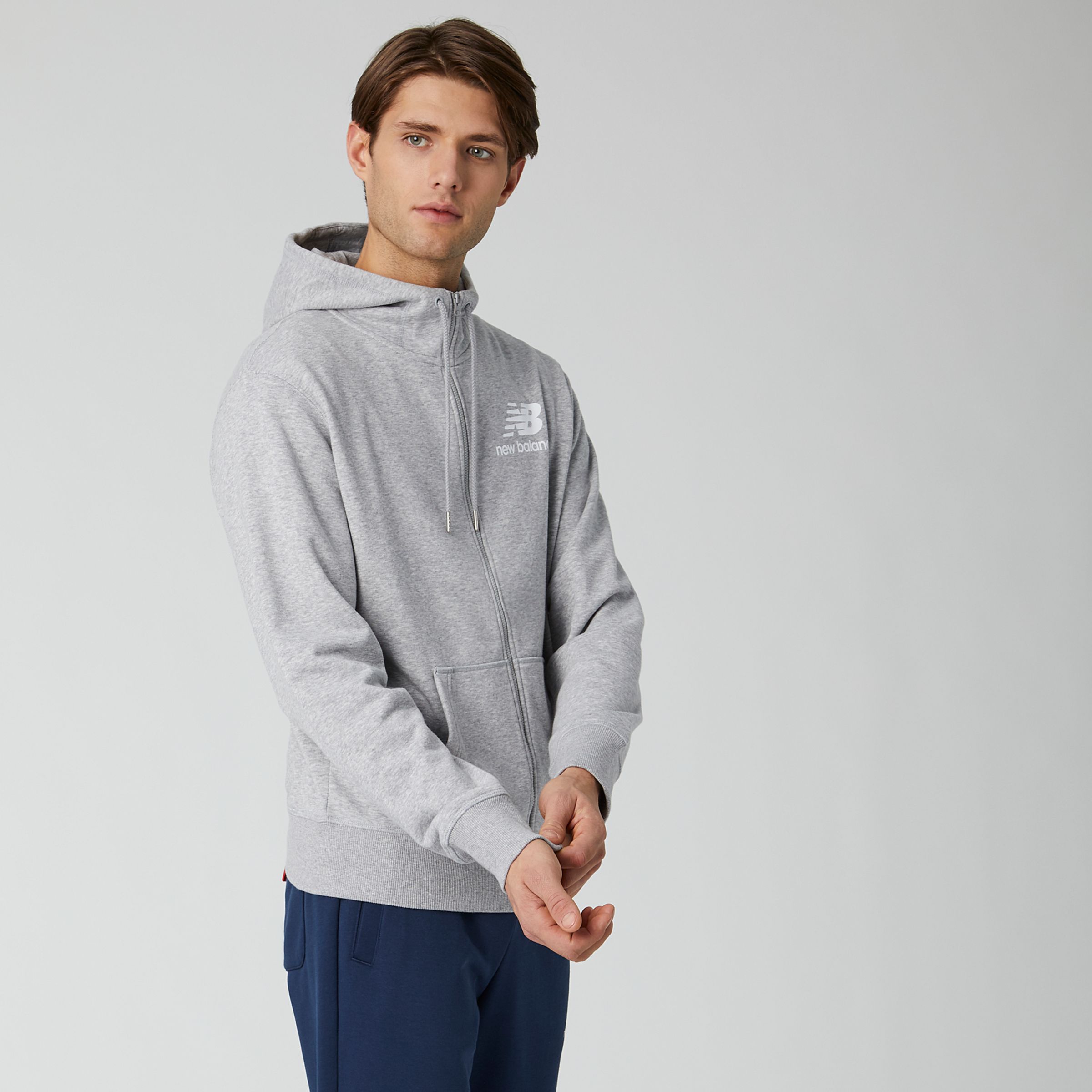 essentials nb logo hoodie