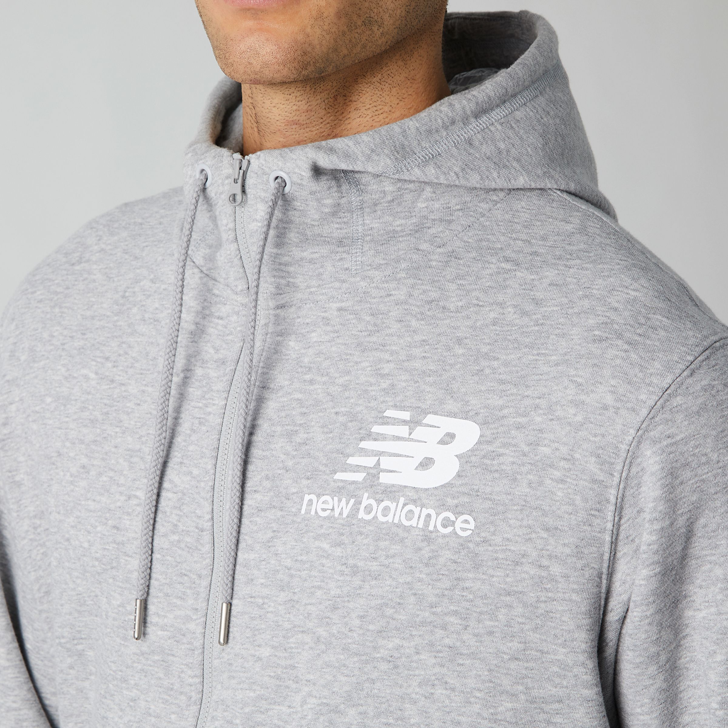new balance essentials full zip hoodie