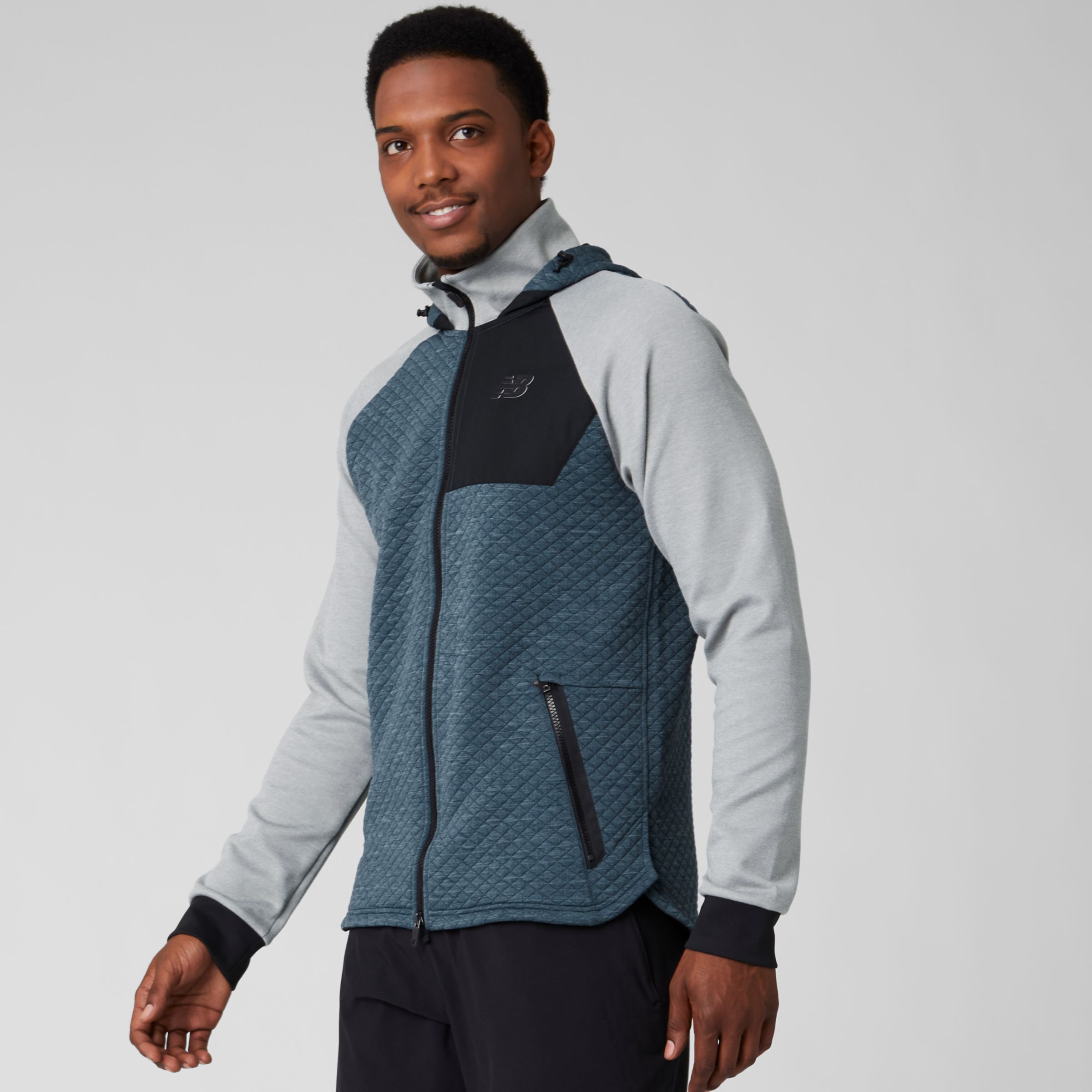 nb heat loft full zip hooded jacket