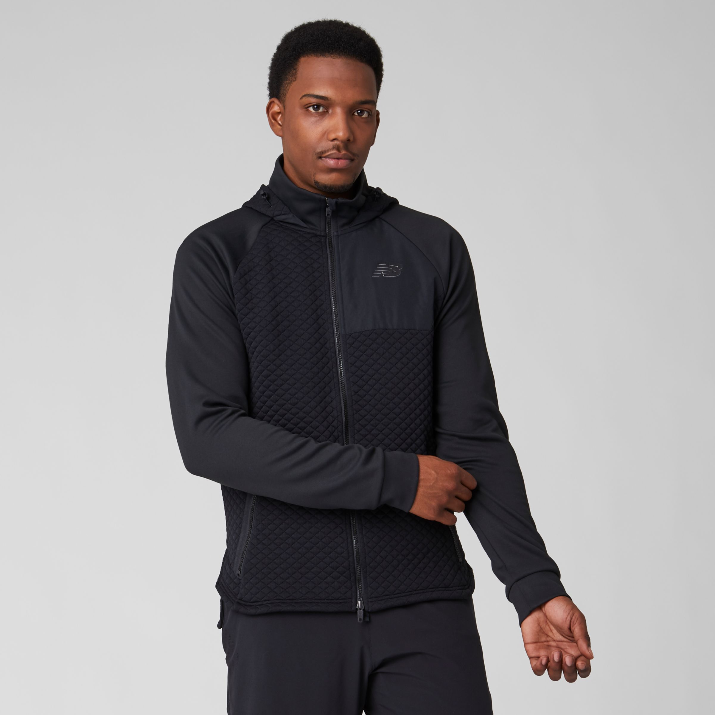 nb heat loft full zip hooded jacket