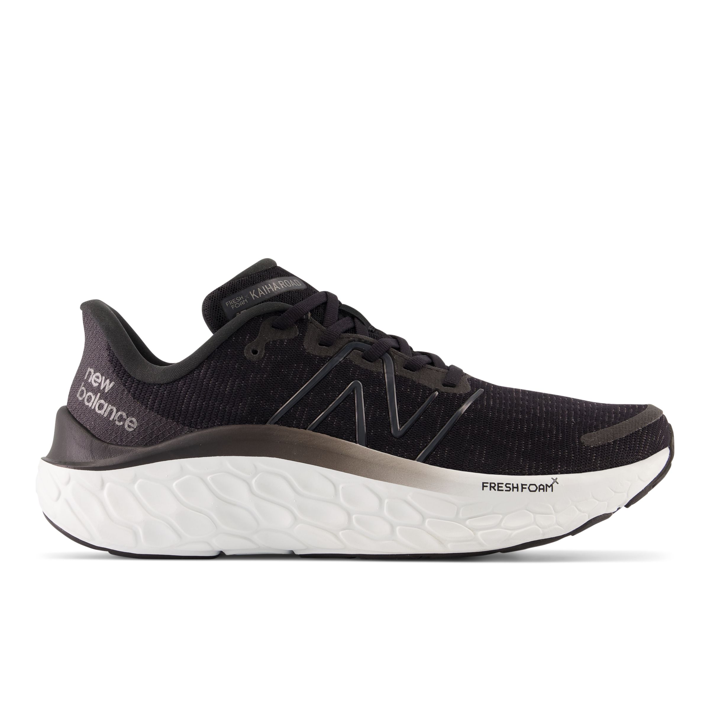 뉴발란스 New Balance Fresh Foam X Kaiha Road,Black with Phantom and Dark Silver Metallic