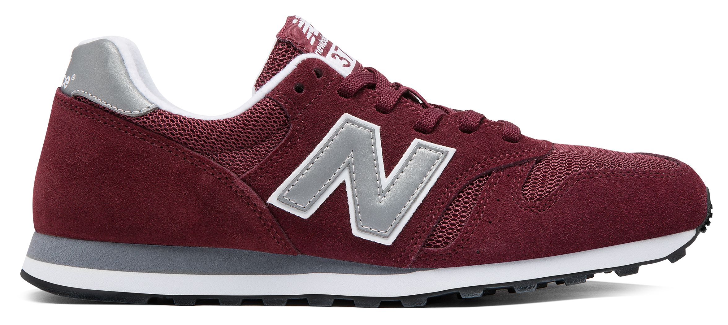 new balance 373 burgundy silver