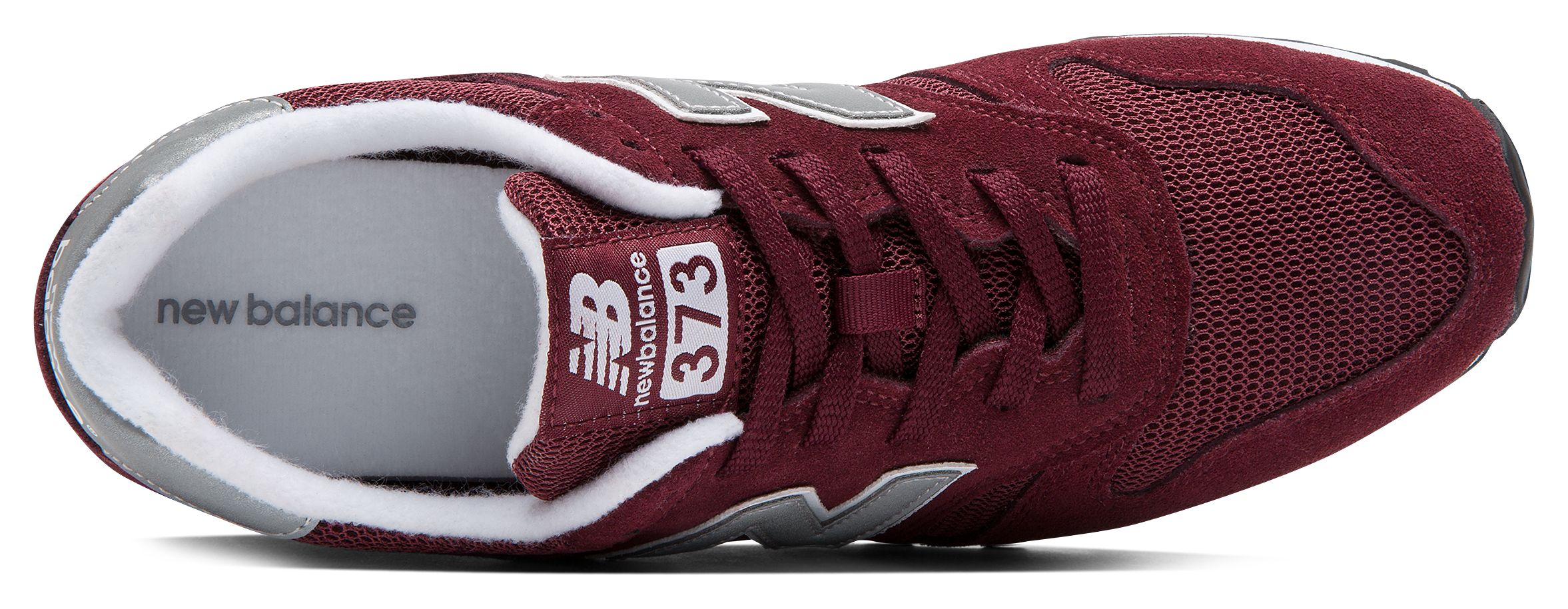 new balance 373 burgundy silver