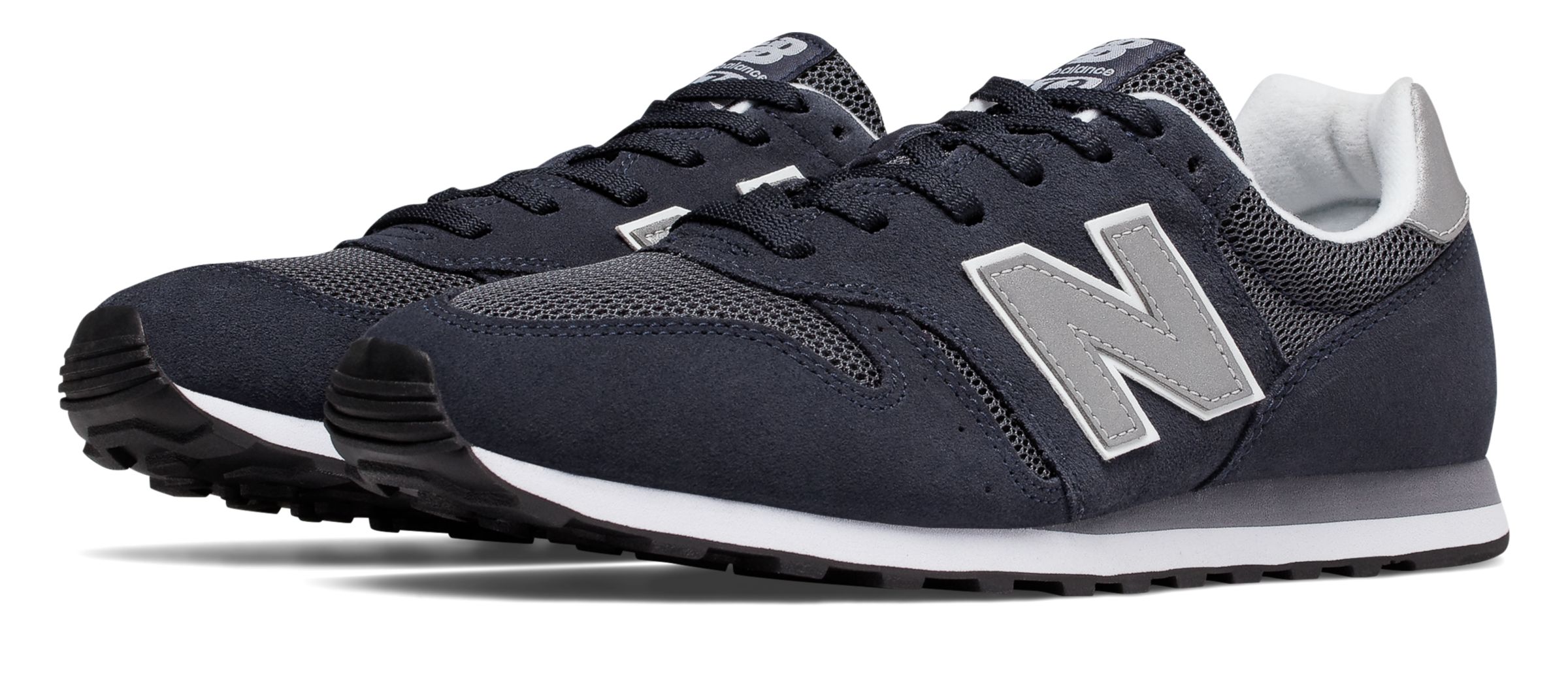 new balance modern classic 373 trainers in black