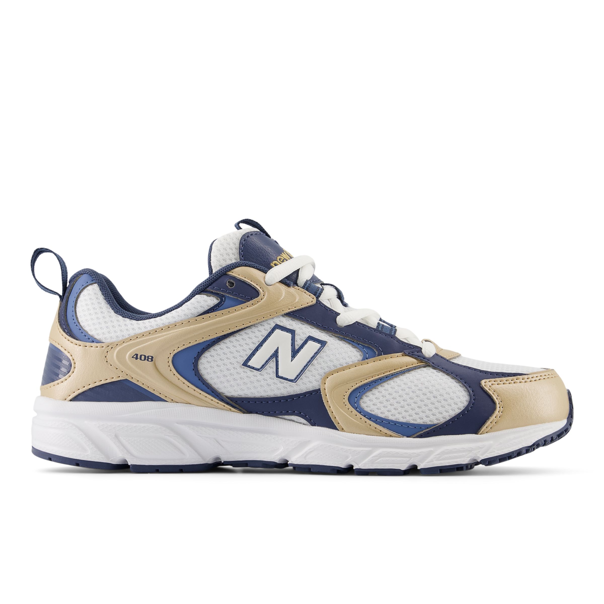 

New Balance Men's 408 White/Brown/Blue - White/Brown/Blue