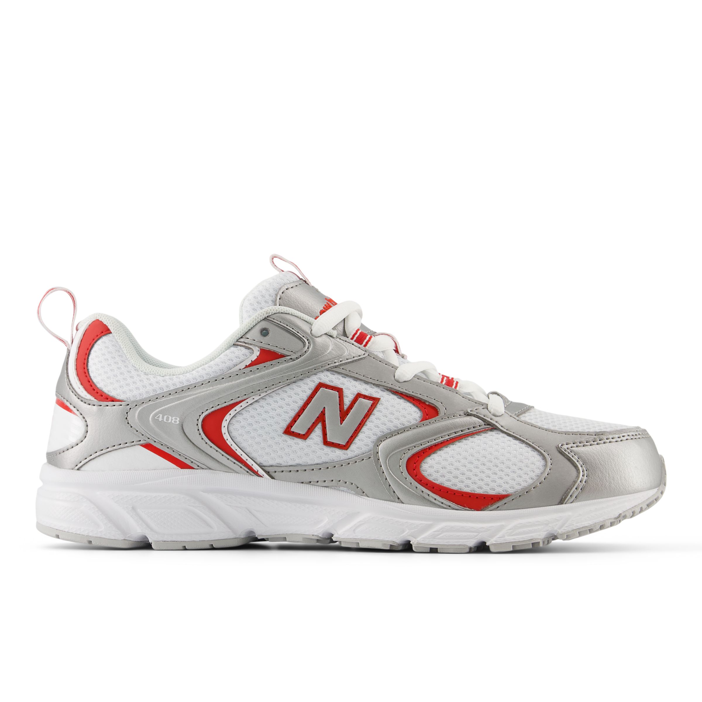 

New Balance Men's 408 White/Grey/Red - White/Grey/Red