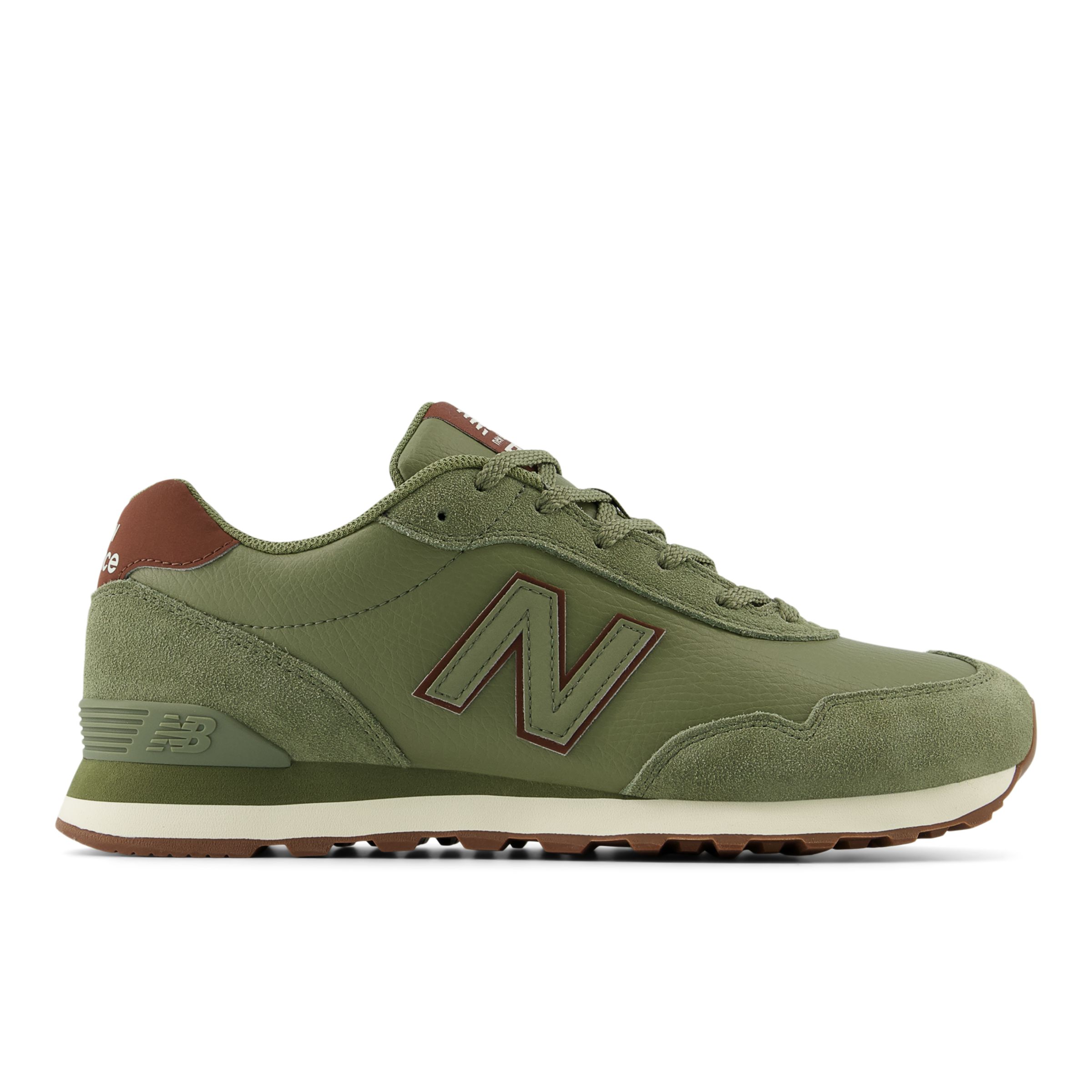 

New Balance Men's 515 White/Green - White/Green