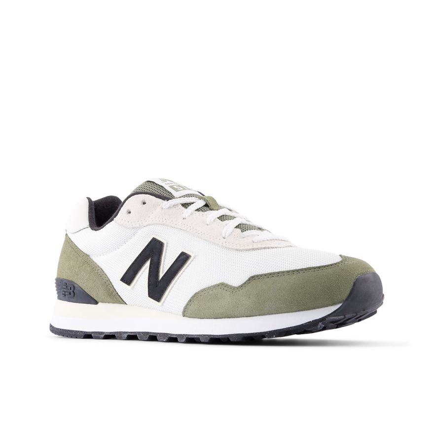 New Balance Men's 515 V3 Sneaker (White with Dark Olivine)