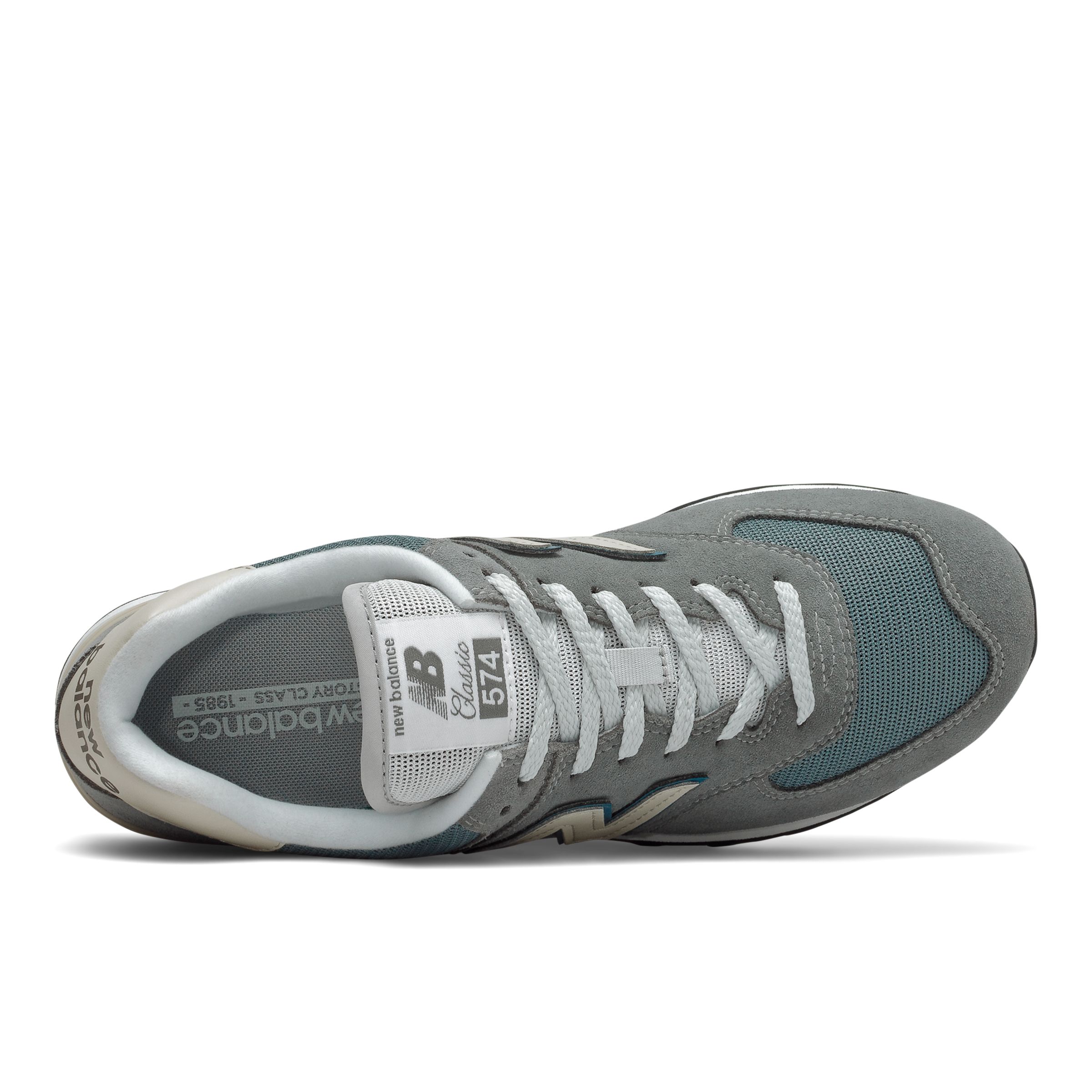 new balance 574 trainers in light grey