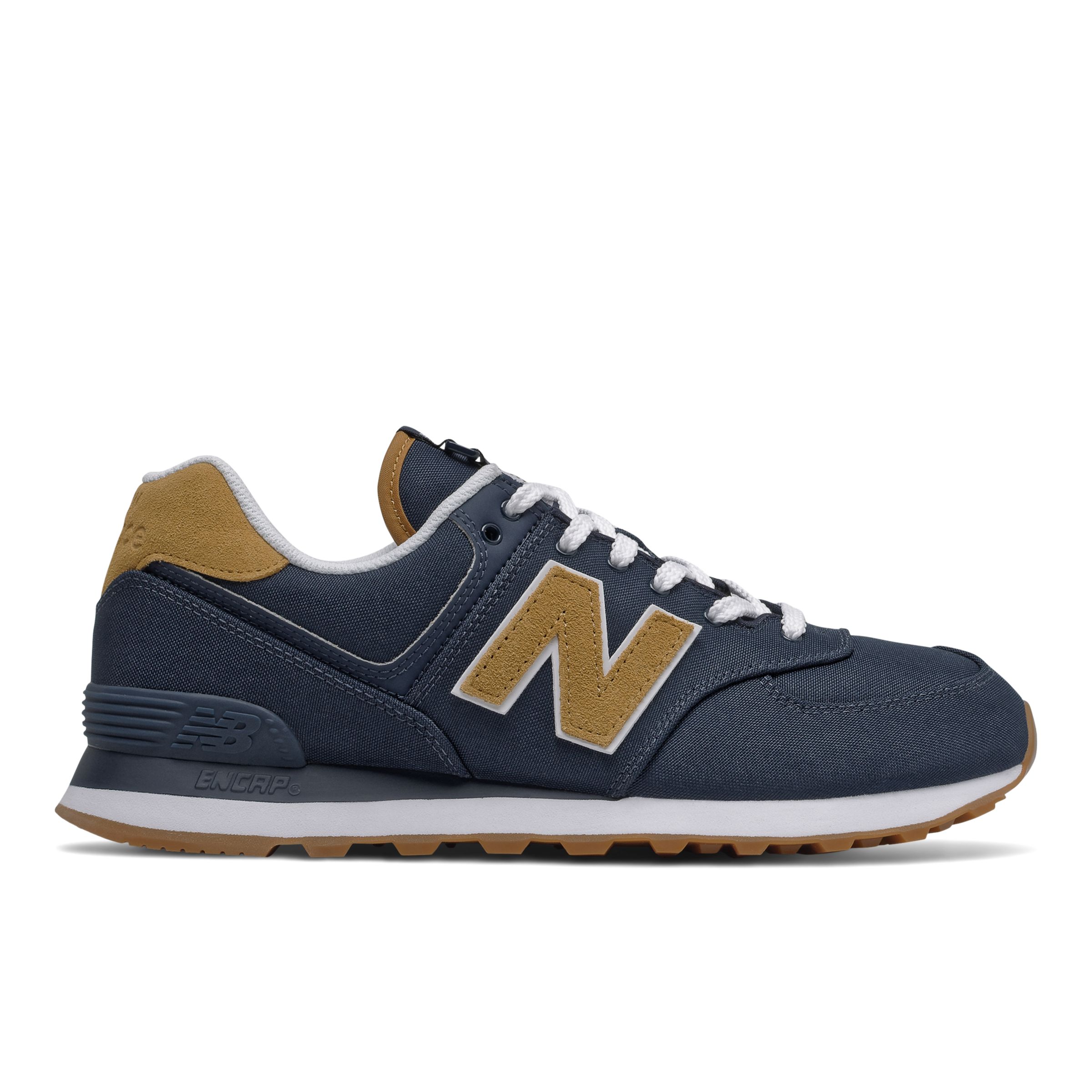 new balance 574 blue brown