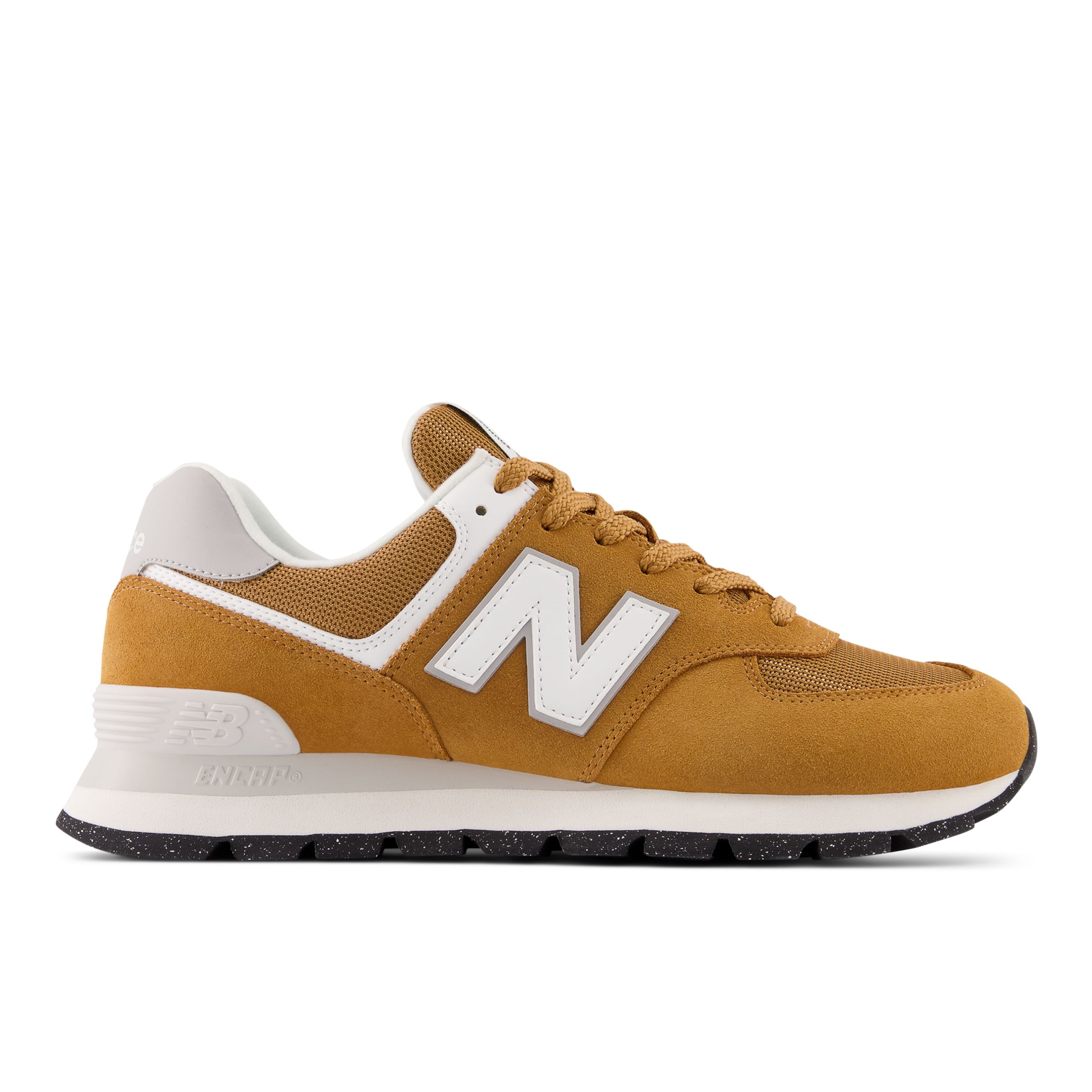 

New Balance Men's 574 Orange/White - Orange/White