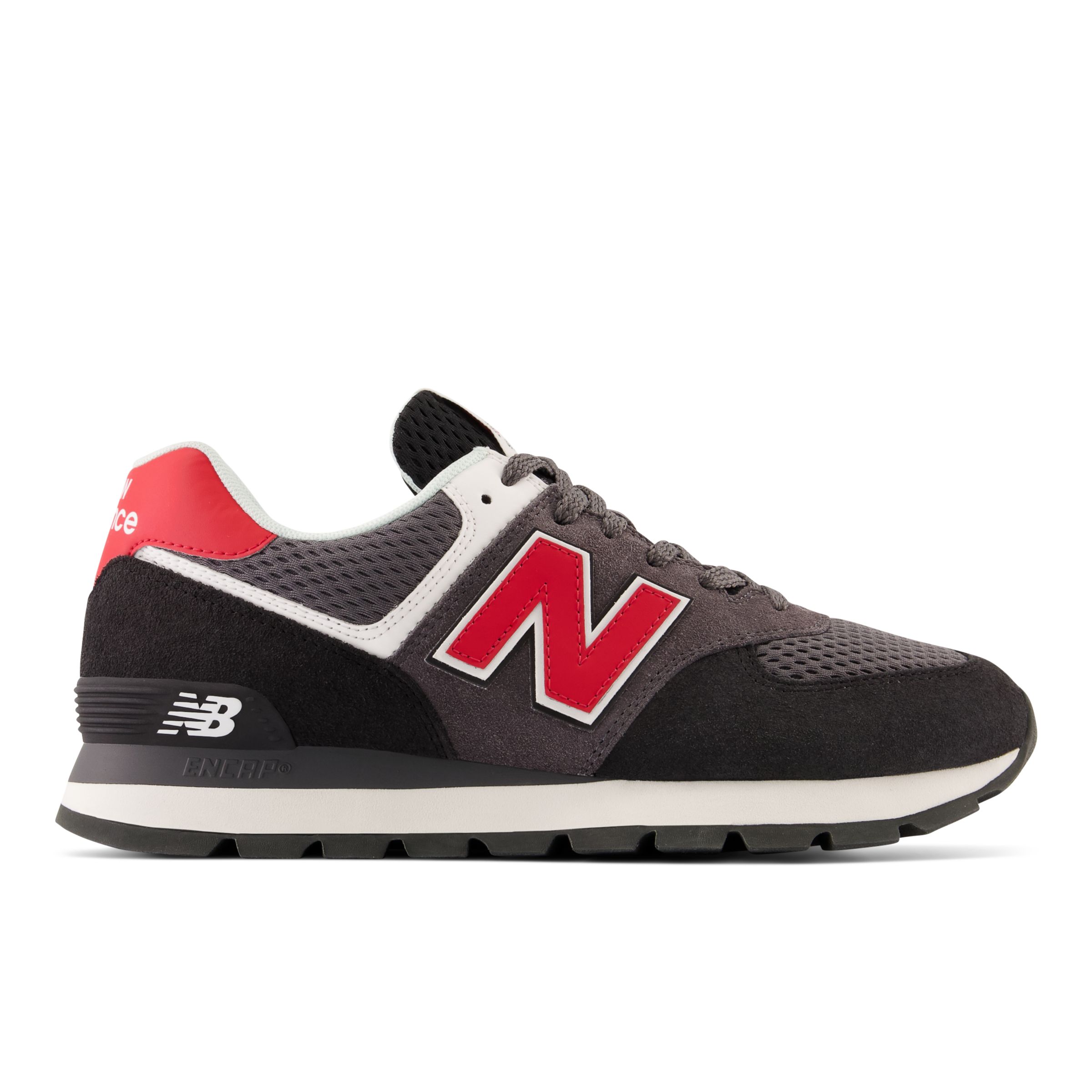 

New Balance Men's 574 Rugged Black/Red - Black/Red