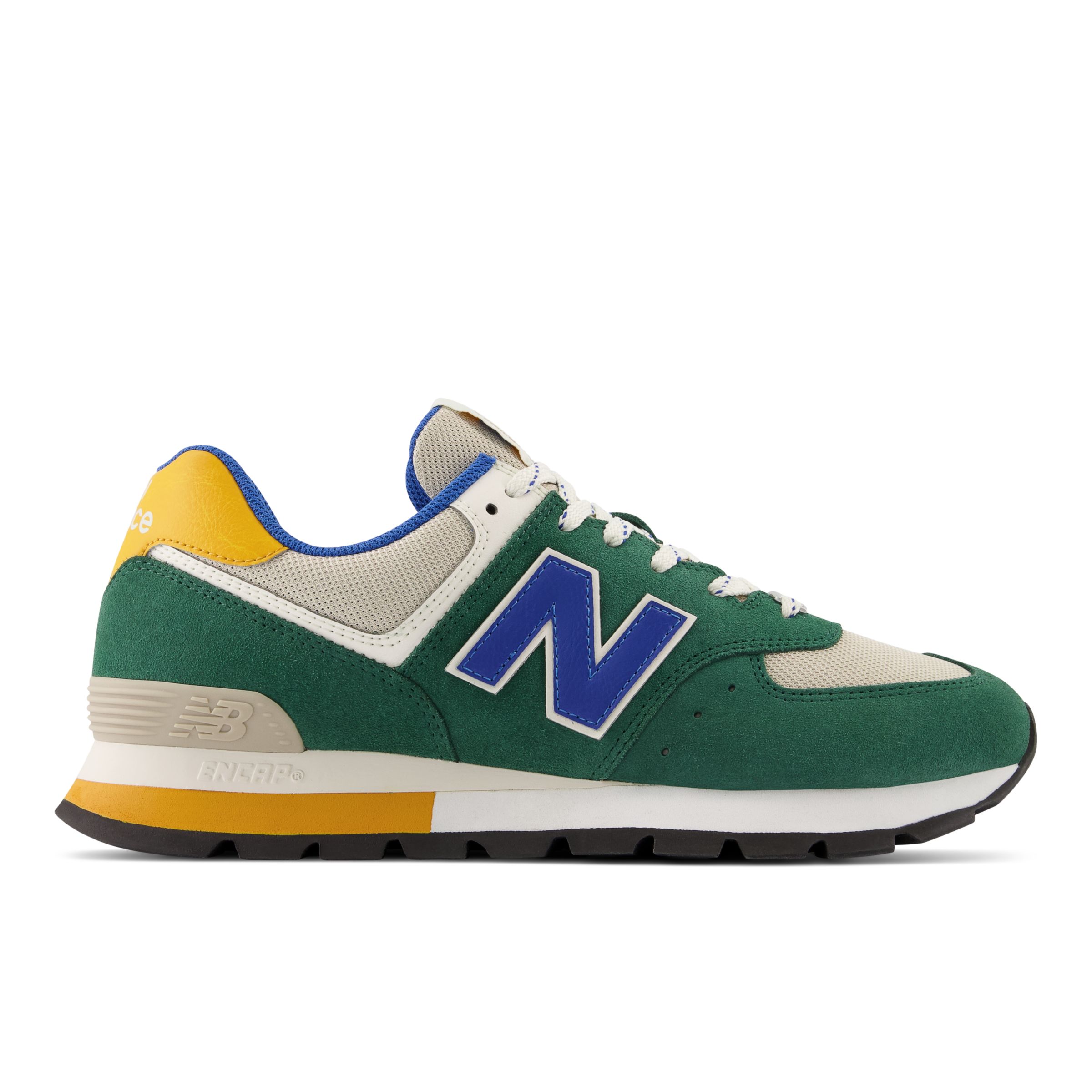 green new balance 574 mens