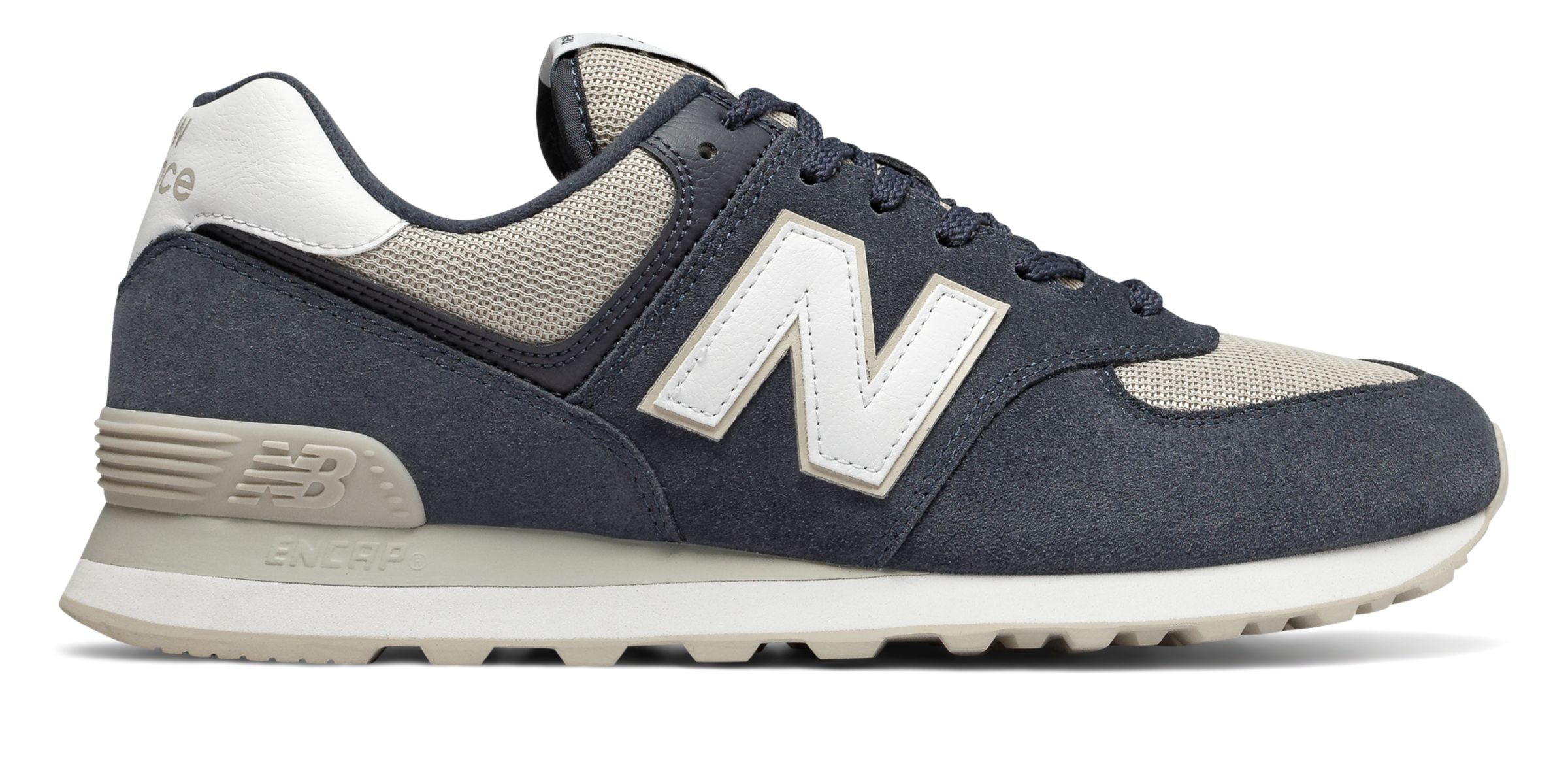 new balance 574 light cliff grey with vintage indigo