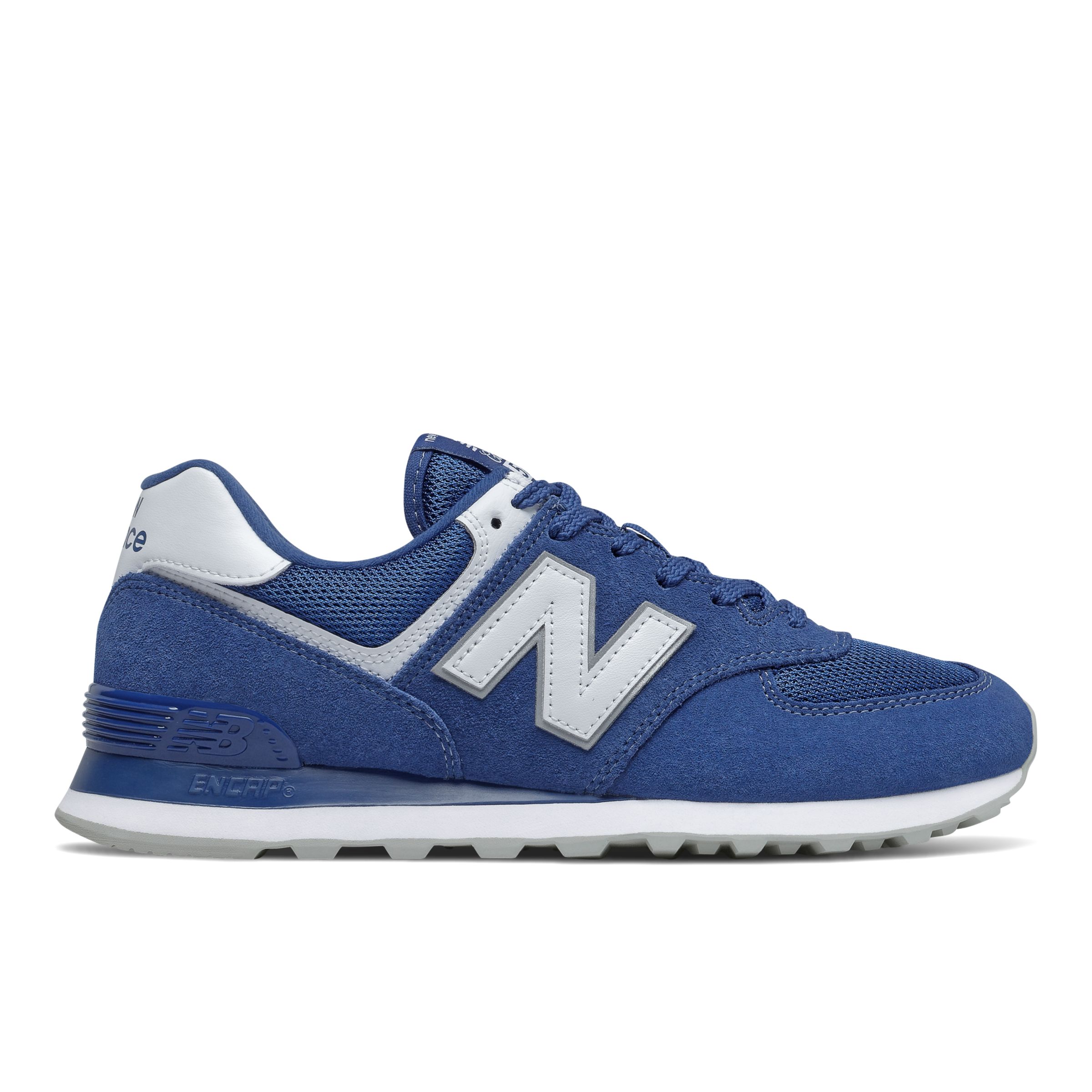 new balance 574 navy suede