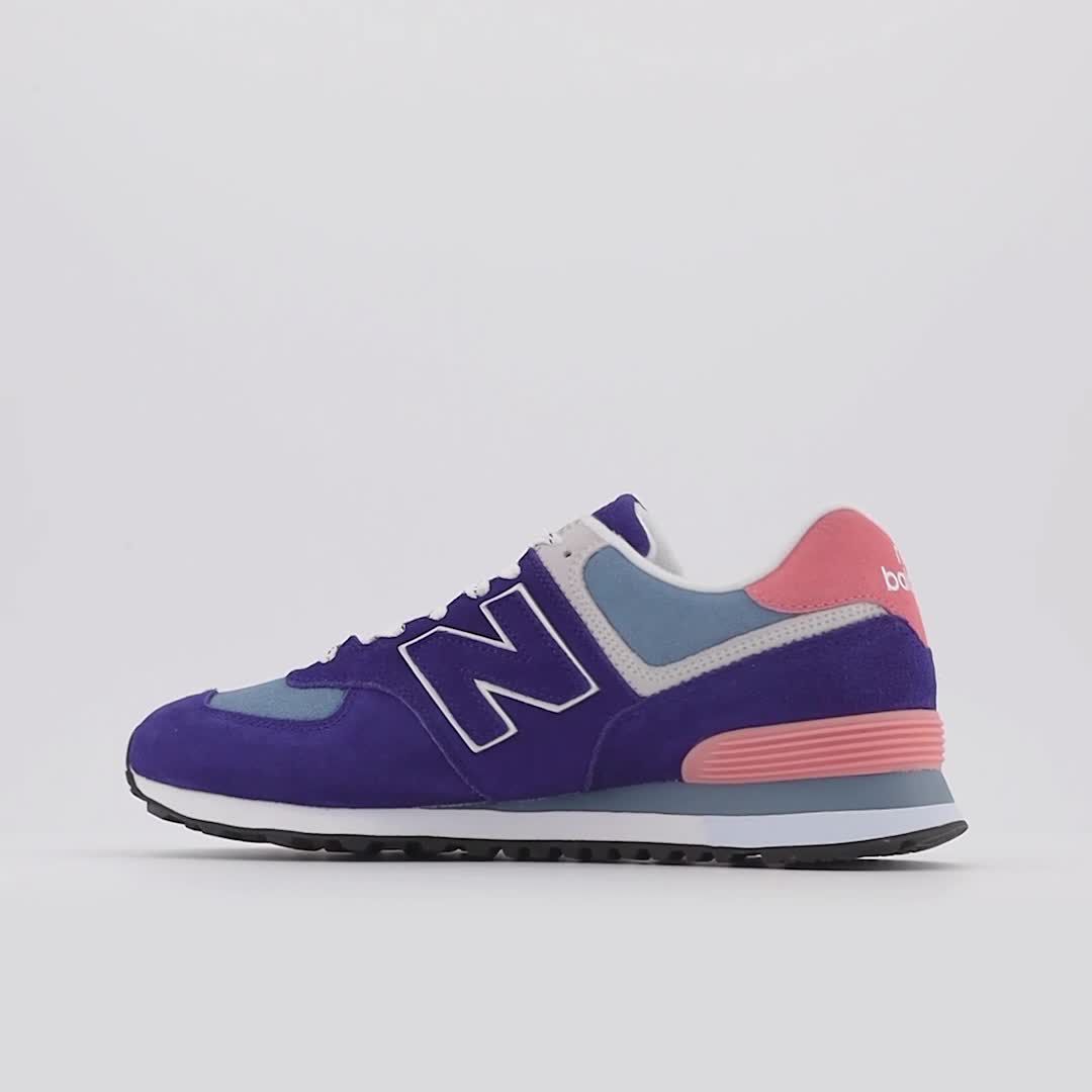 Blue and pink new balance clearance 574