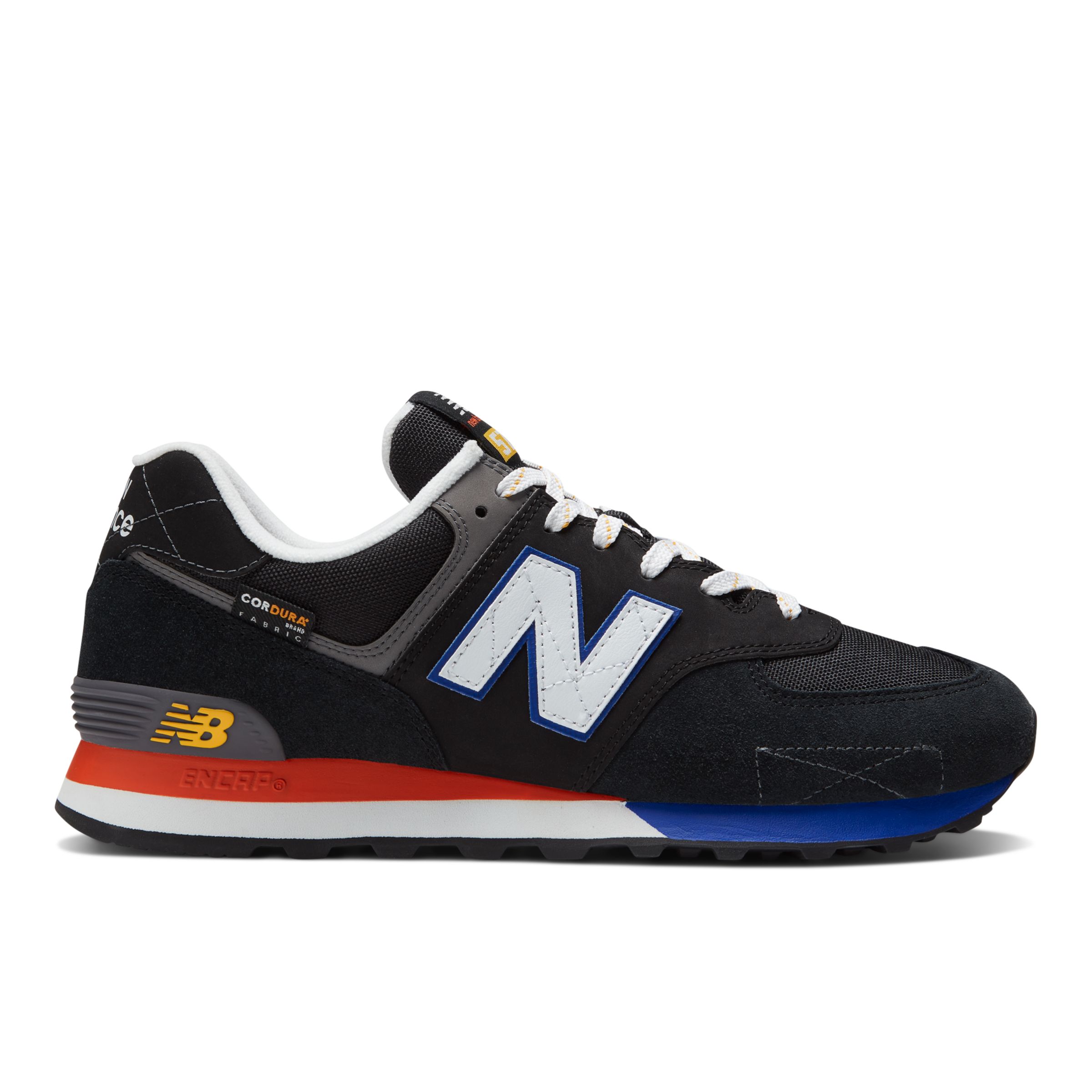 

New Balance Unisex 574 Black/Orange - Black/Orange