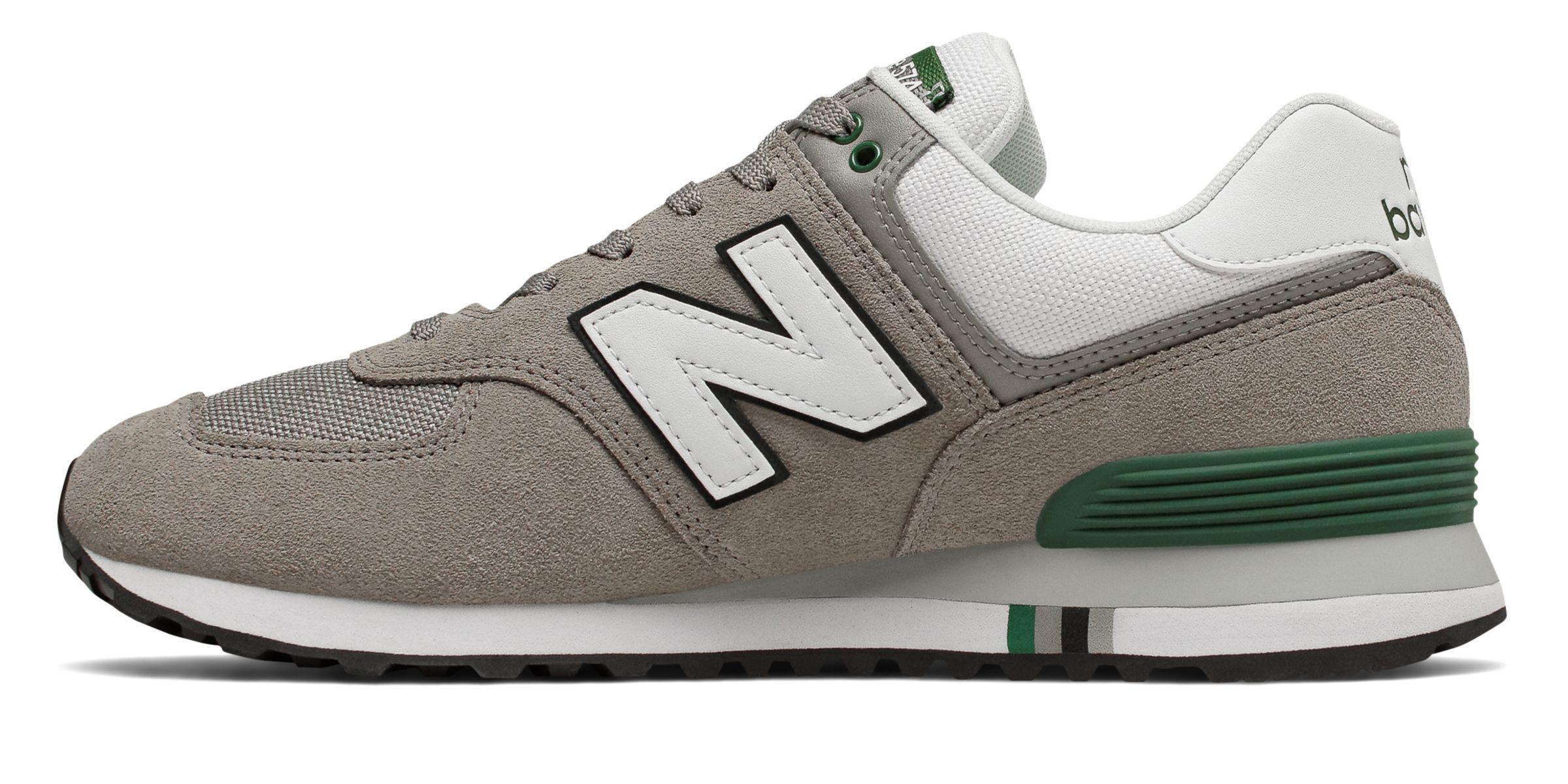 new balance 574 marblehead with team forest green
