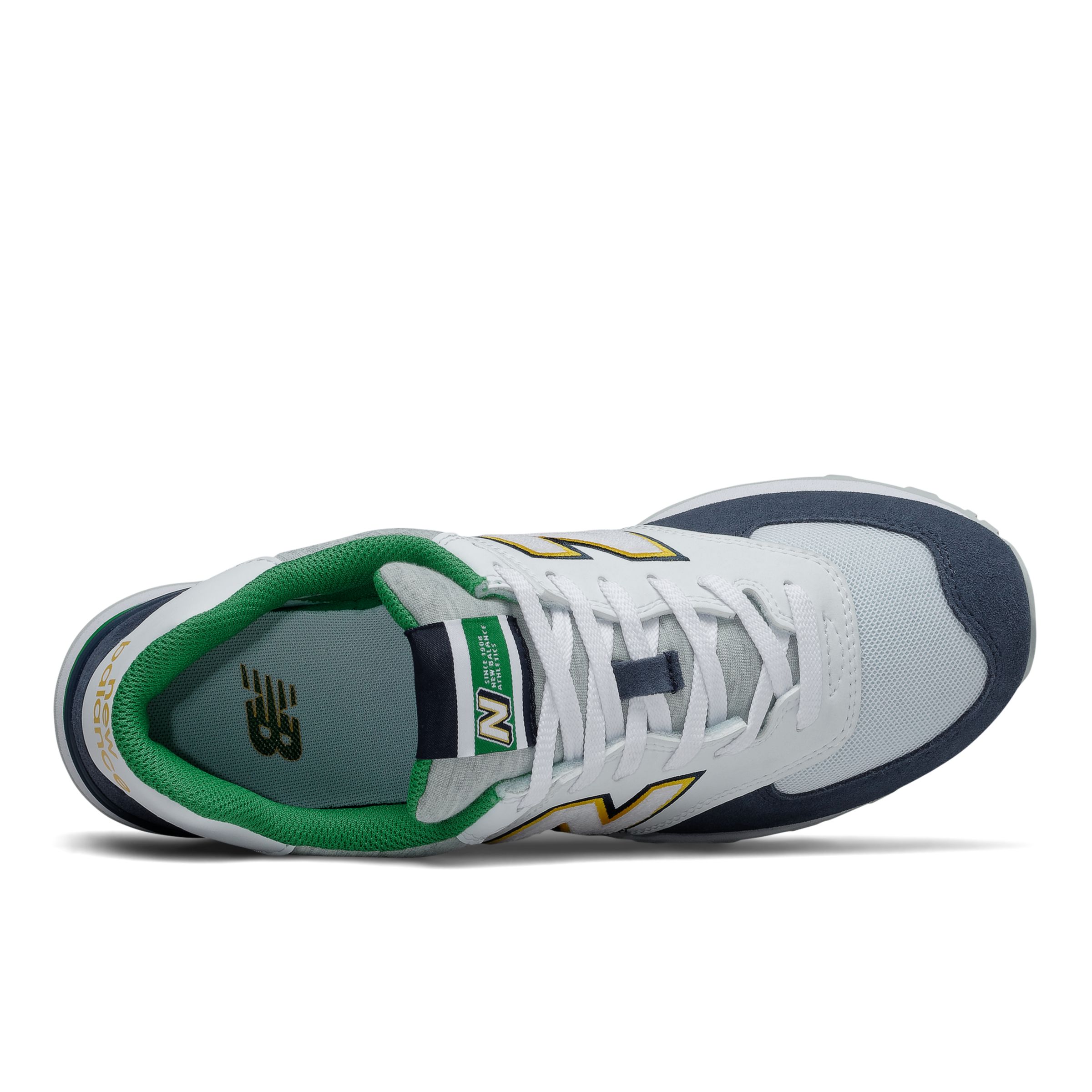 new balance 574 varsity green