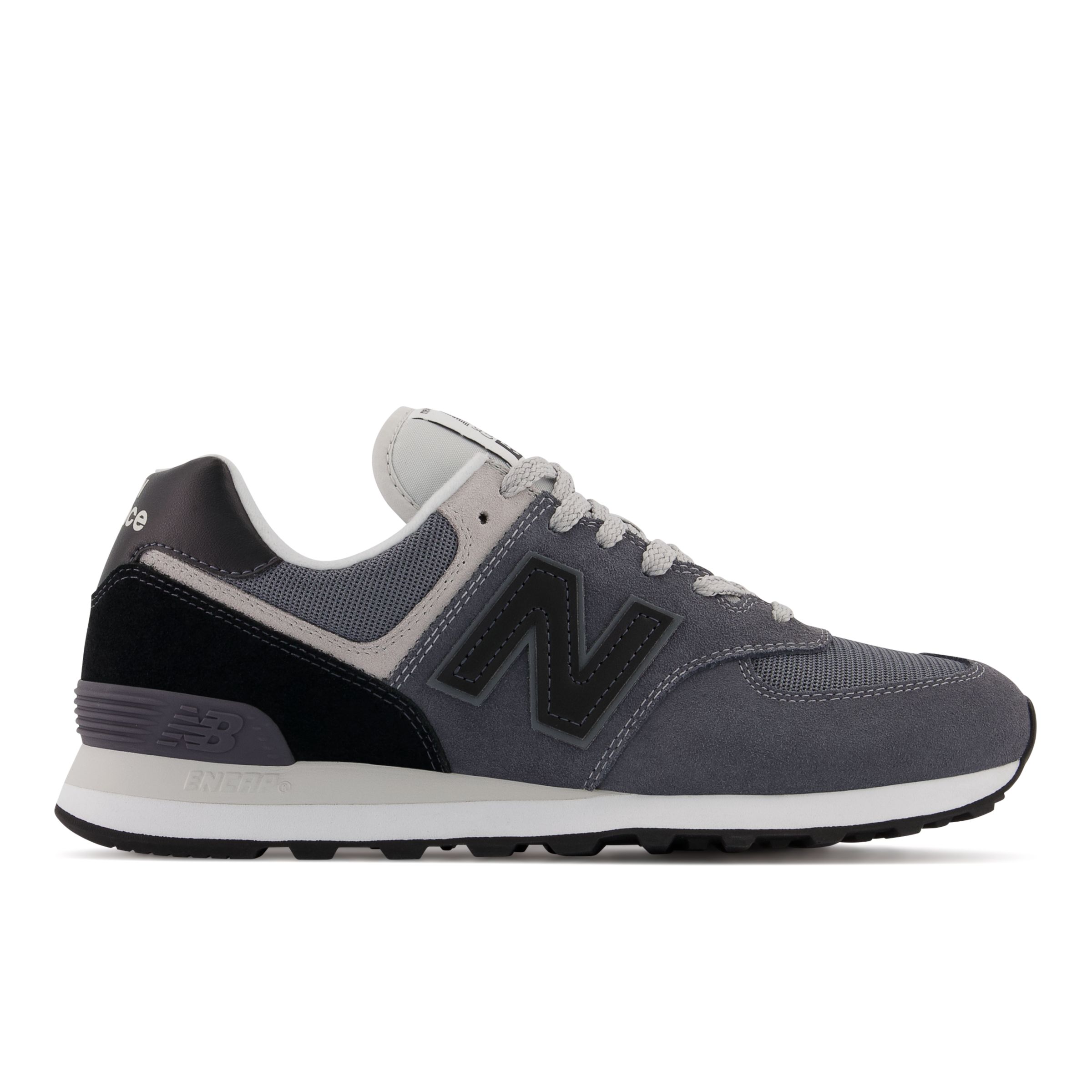 

New Balance Unisex 574 Grey/Black - Grey/Black