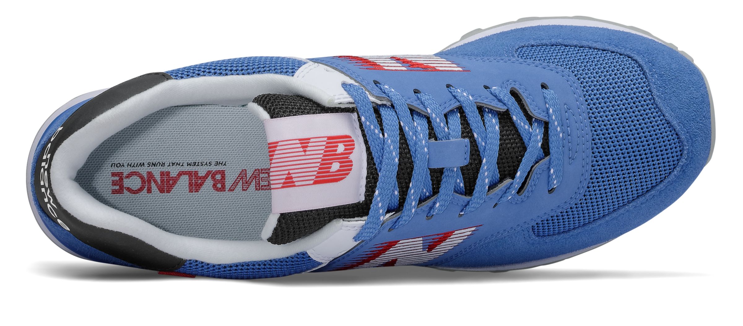 new balance 574 black with faded cobalt