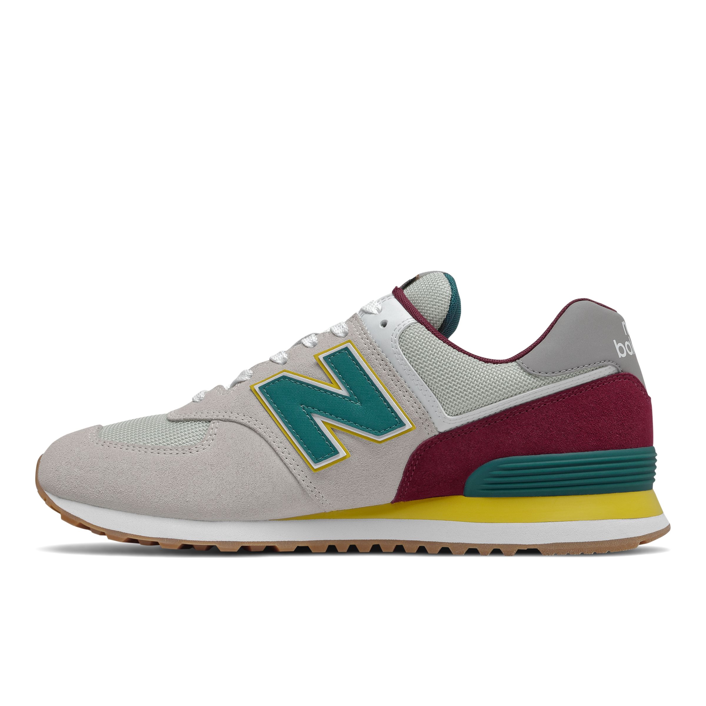 new balance 574 magnet with tropical green & white