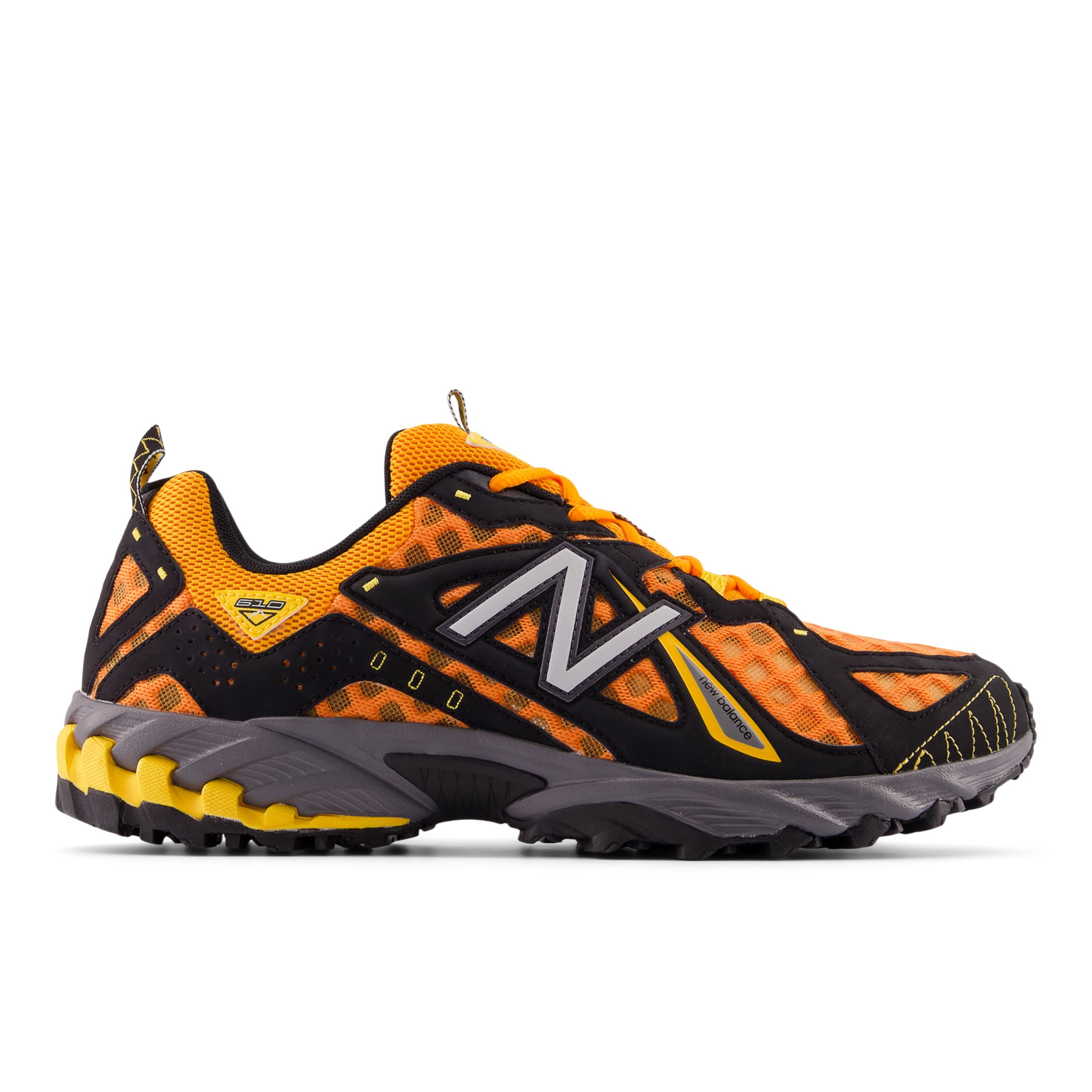 New Balance Men's 610v1 in Yellow/Black/Orange Synthetic, size 10.5