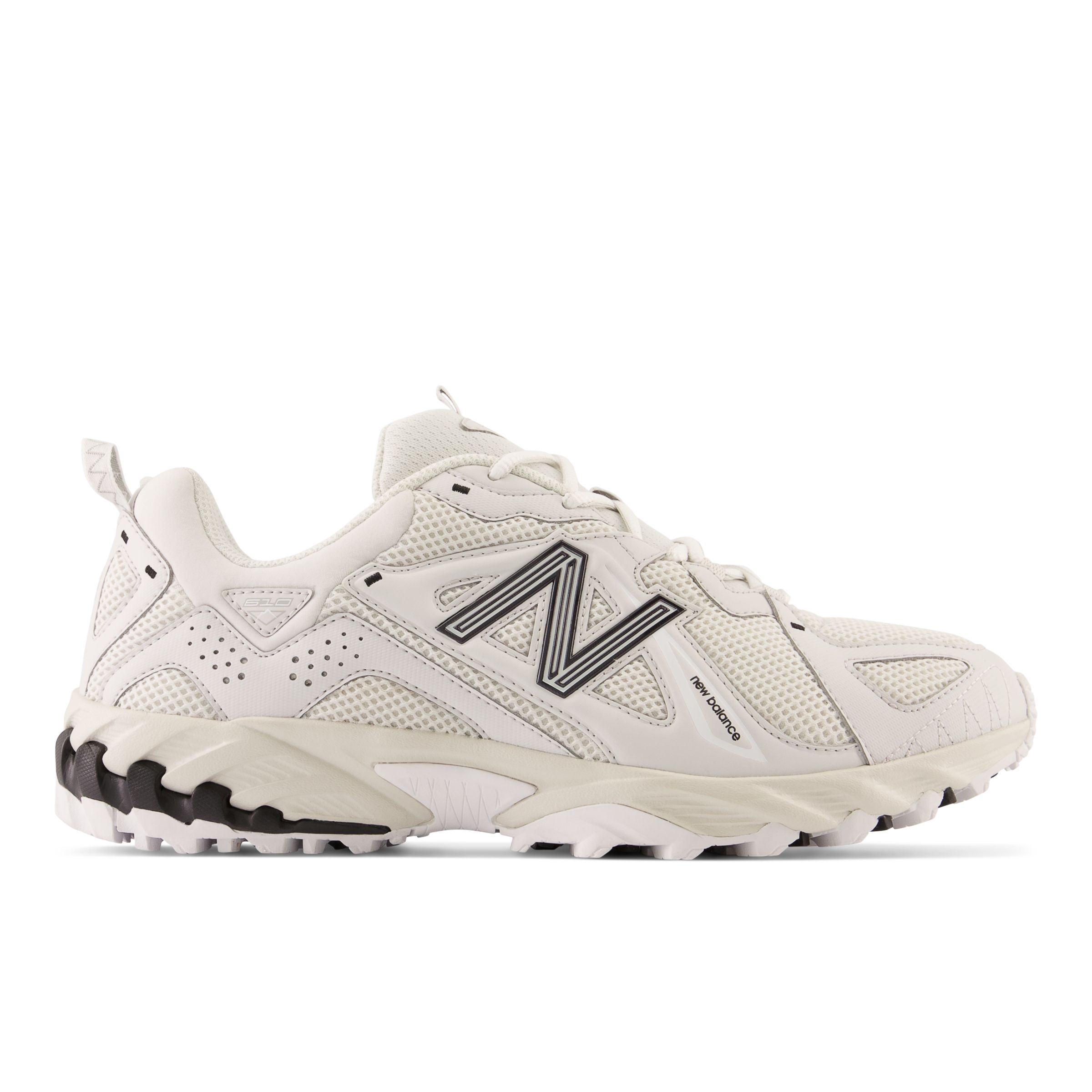 New Balance Unisex 610T in Grey/White/Black Synthetic, size 11.5