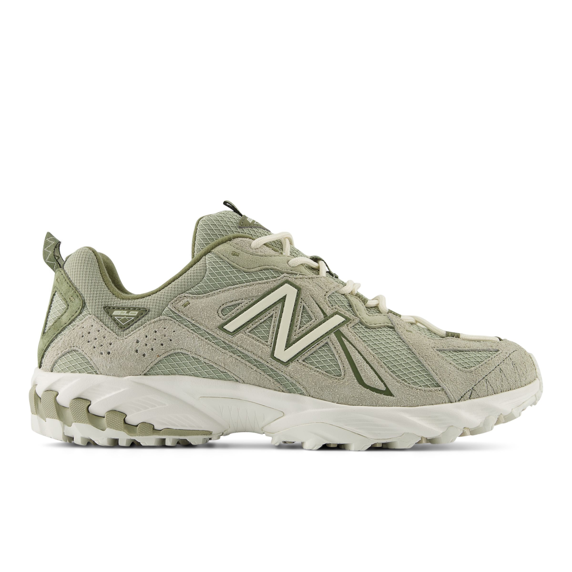 New Balance Men's 610v1 in Green/White Suede/Mesh, size 8.5