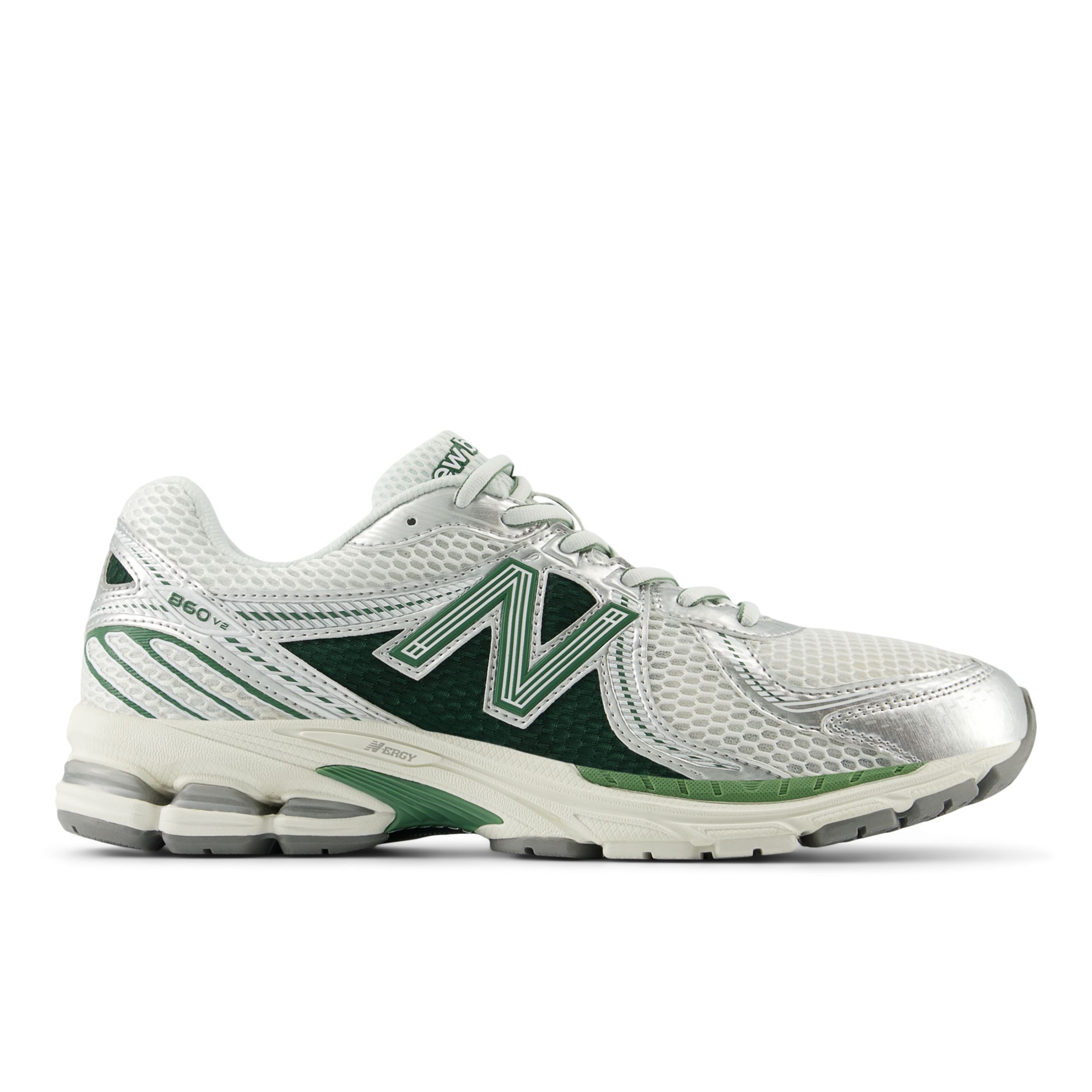 

New Balance Unisex 860v2 Grey/Green/White - Grey/Green/White