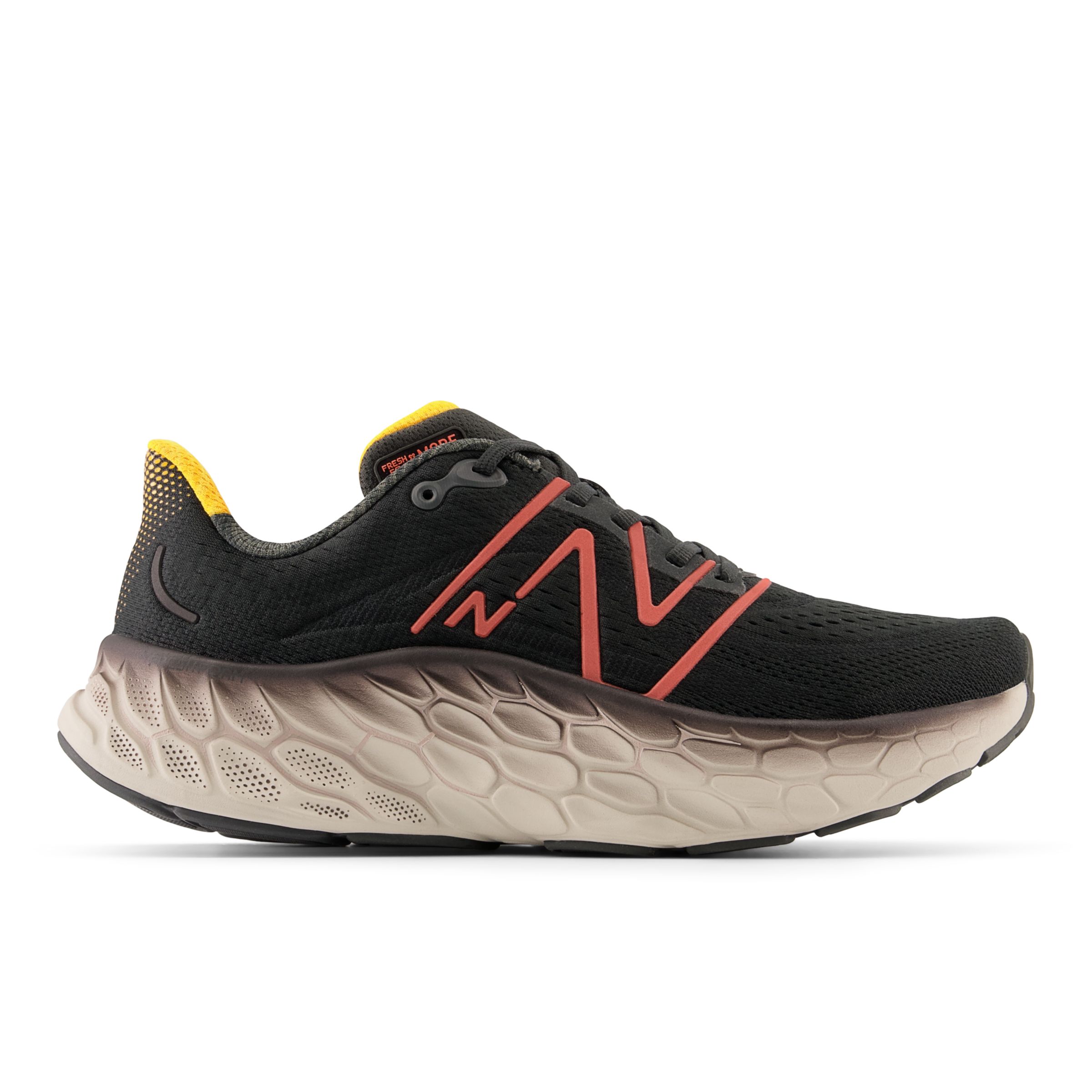 New Balance Homme Fresh Foam X More v4 en Gris/Orange, Synthetic - MMORCK4