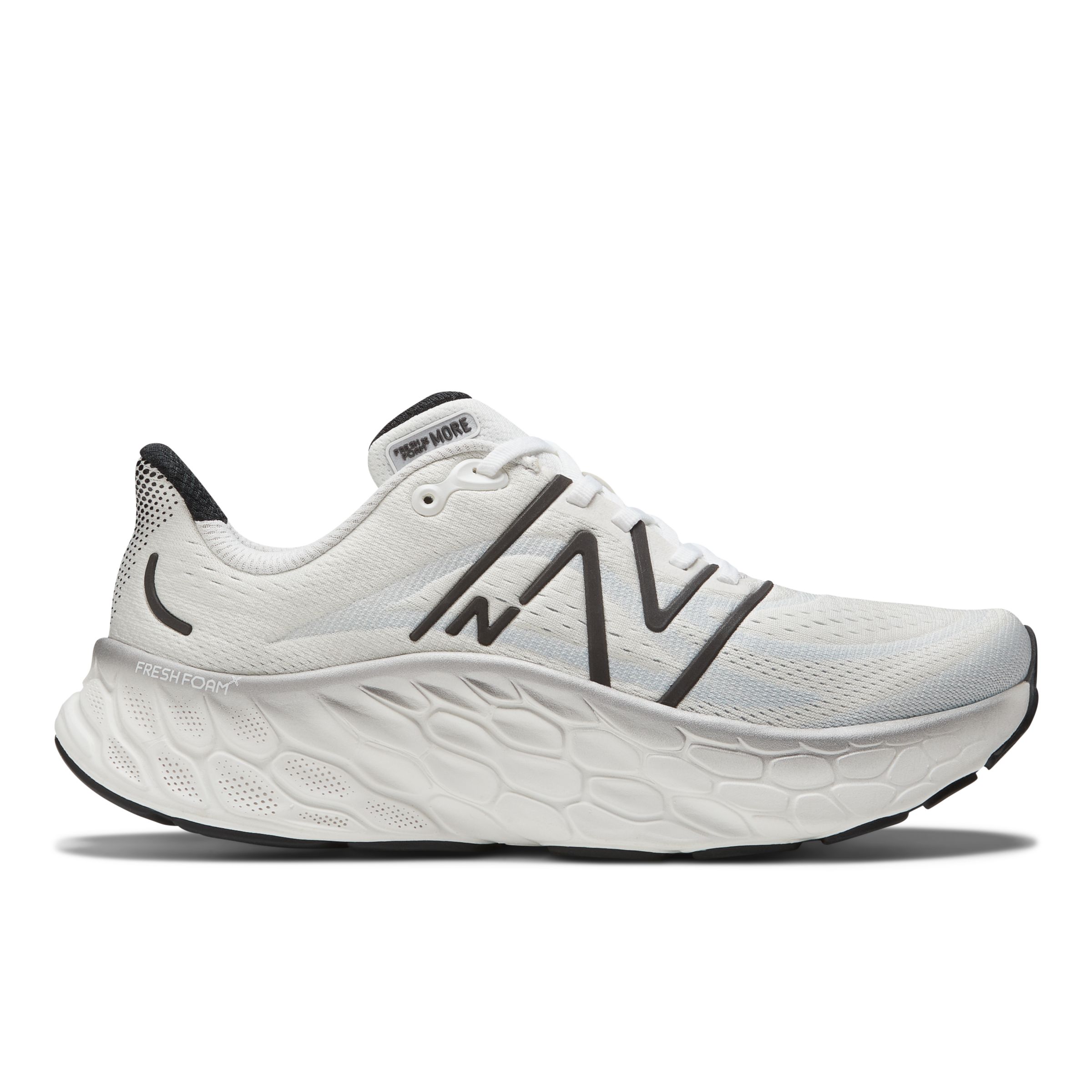 

New Balance Men's Fresh Foam X More v4 White/Black - White/Black