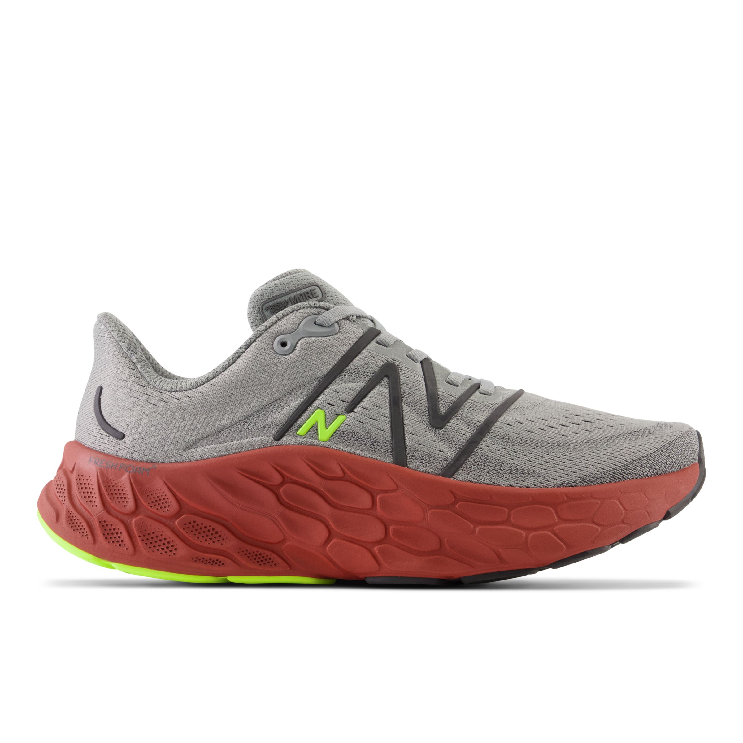 

New Balance Men's Fresh Foam X More v4 Grey/Red - Grey/Red