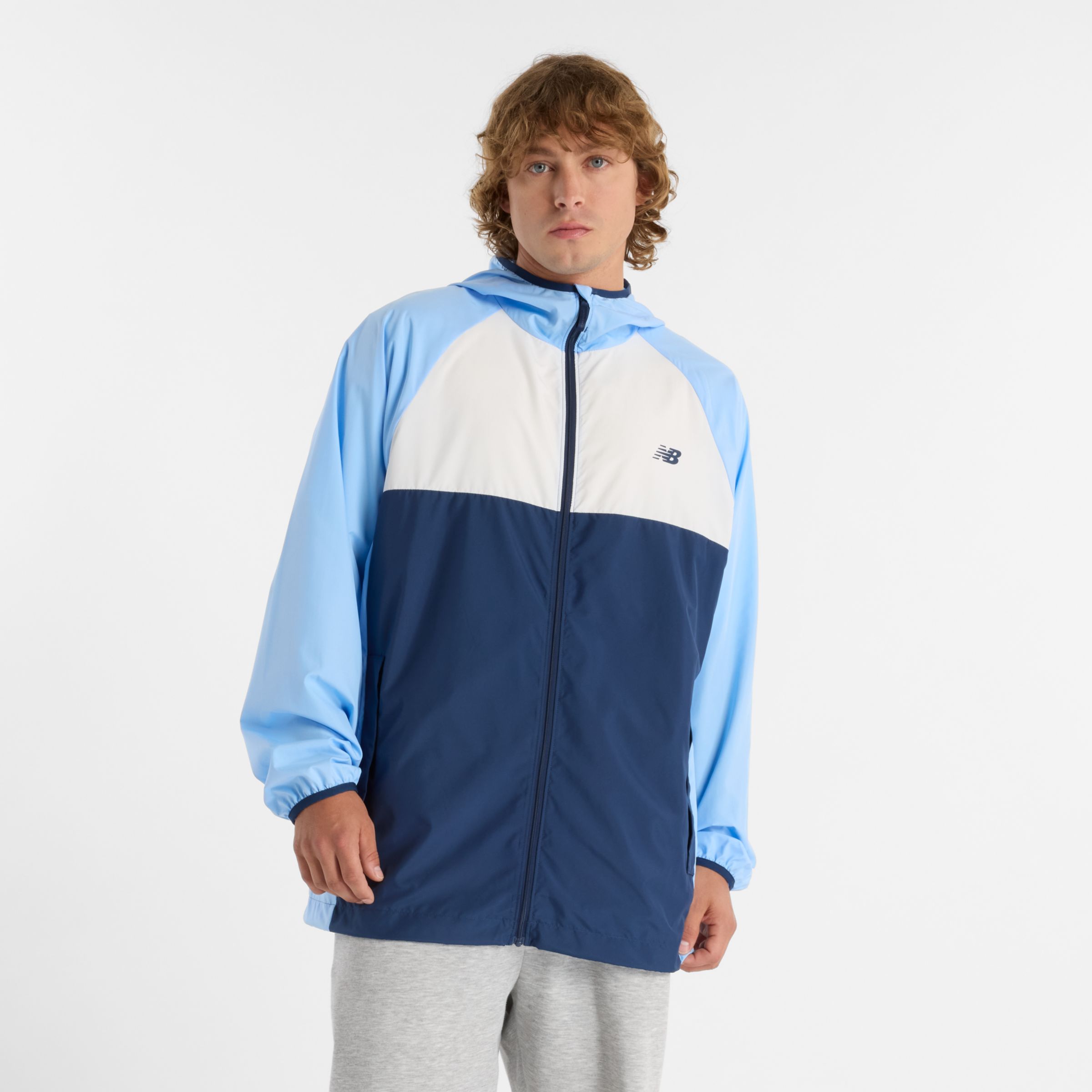

New Balance Men's Athletics Packable Jacket Blue - Blue
