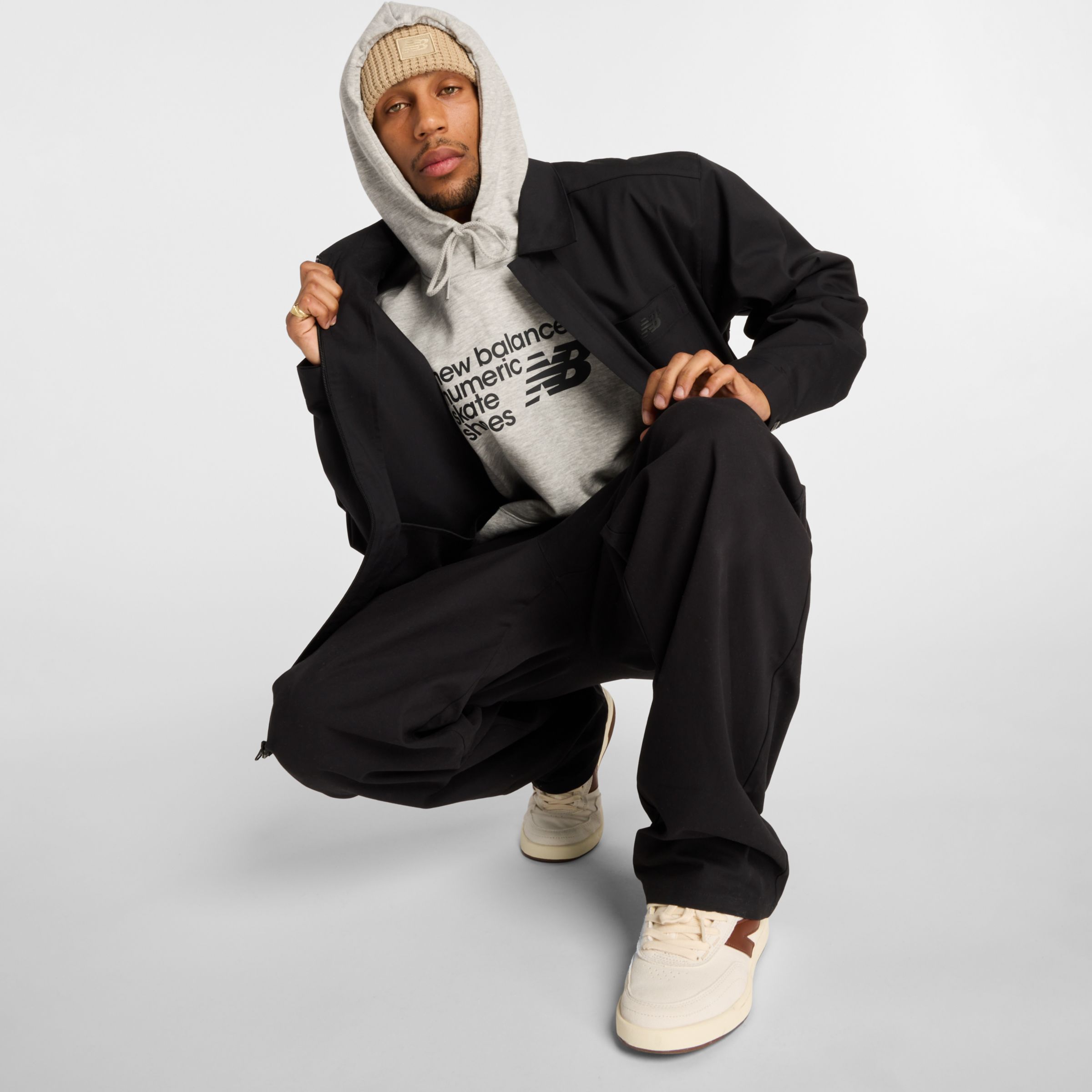 NEW BALANCE MEN'S NUMERIC COACHES TWILL JACKET 