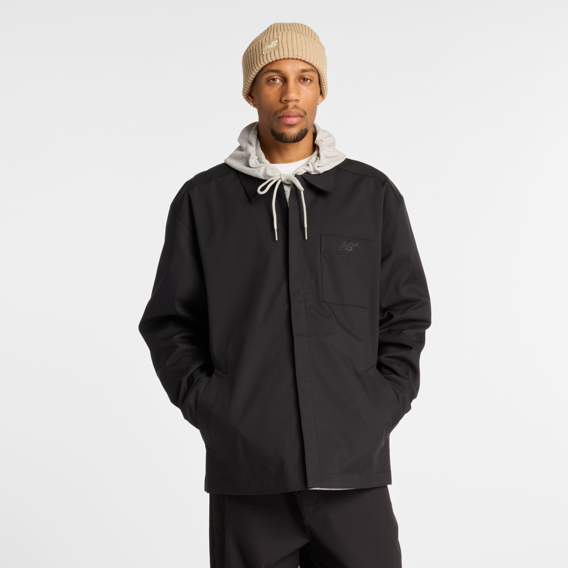 

New Balance Men's Numeric Coaches Twill Jacket Black - Black