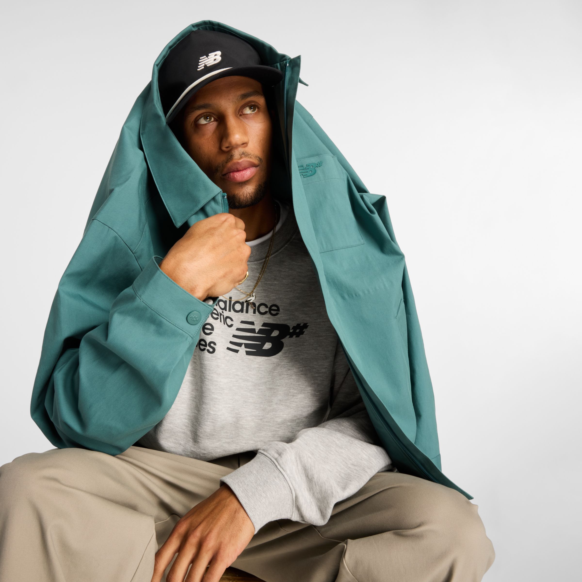 NEW BALANCE MEN'S NUMERIC COACHES TWILL JACKET 