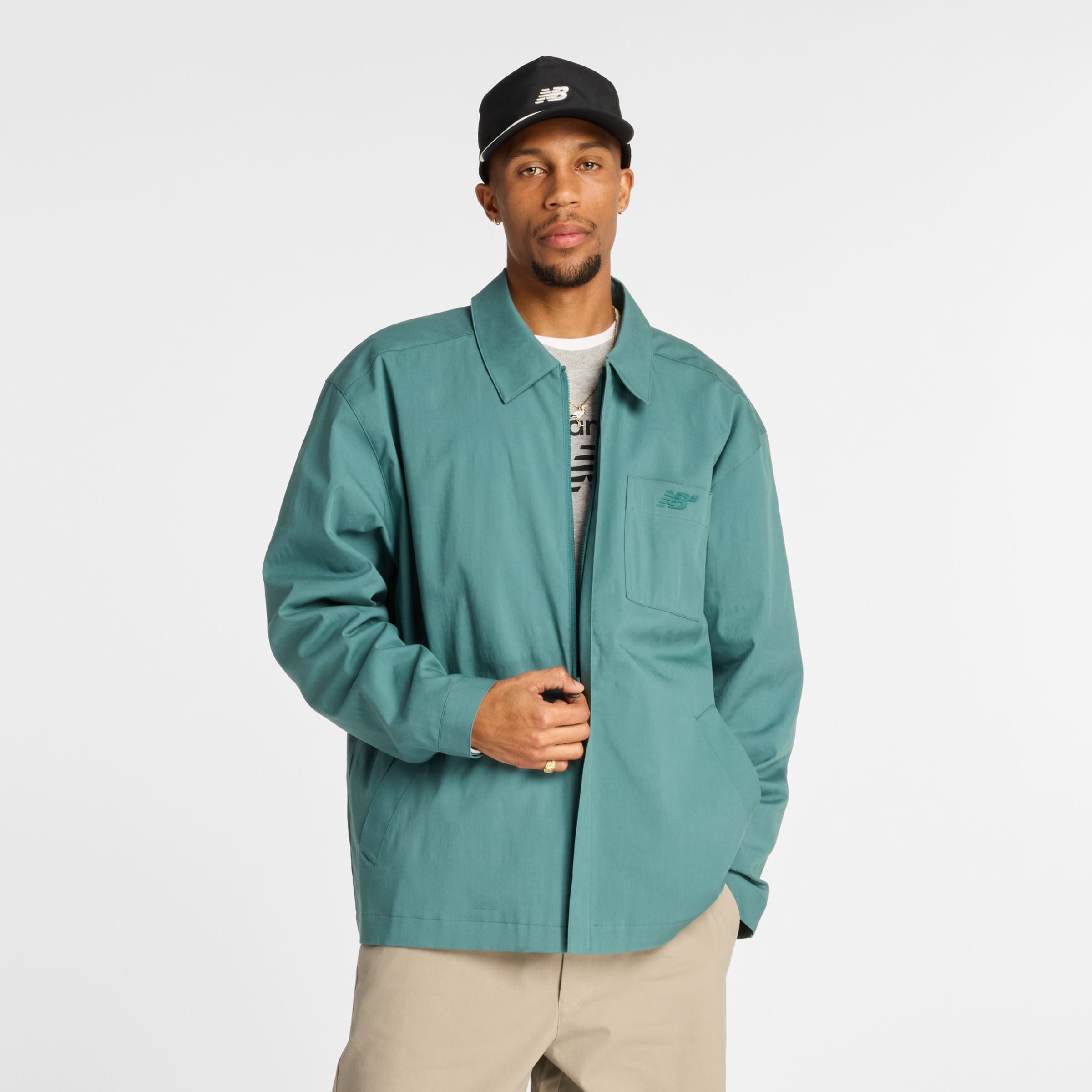

New Balance Men's Numeric Coaches Twill Jacket Green - Green