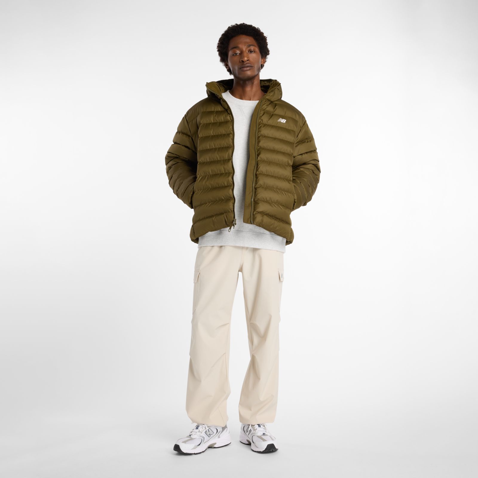 Мужские куртки New Balance Sport Essentials Hooded Puffer Jacket — фото 2