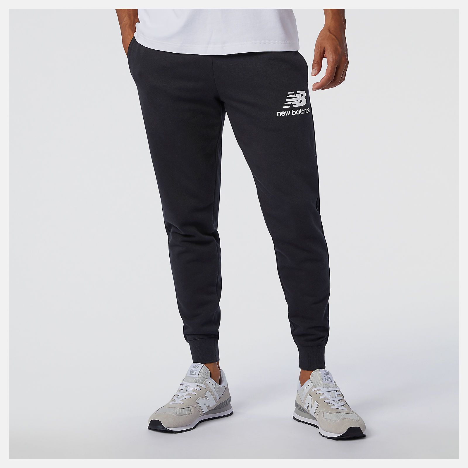 Men's NB Essentials Stacked Logo Sweatpant Apparel - New Balance