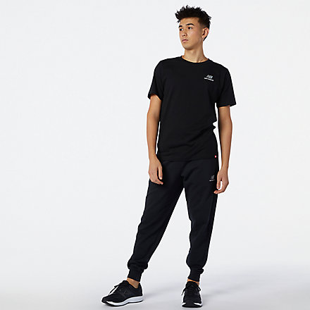 New Balance NB Essentials Embroidered Pant, MP11590BK image number null