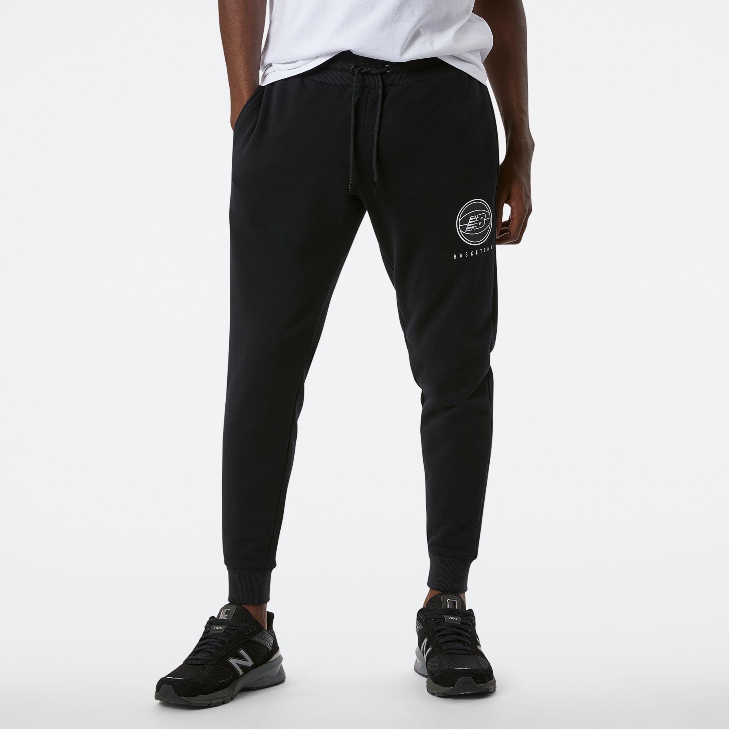 

New Balance Men's NB Hoops Essential Pant Black - Black