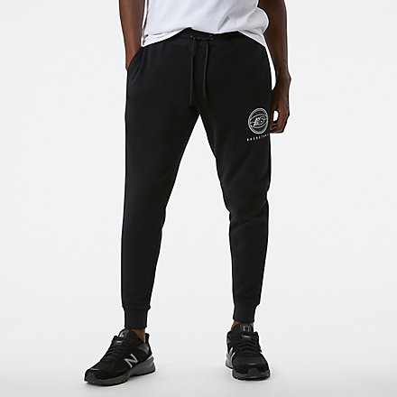 New Balance NB Hoops Essential Pant, MP13583BK image number null