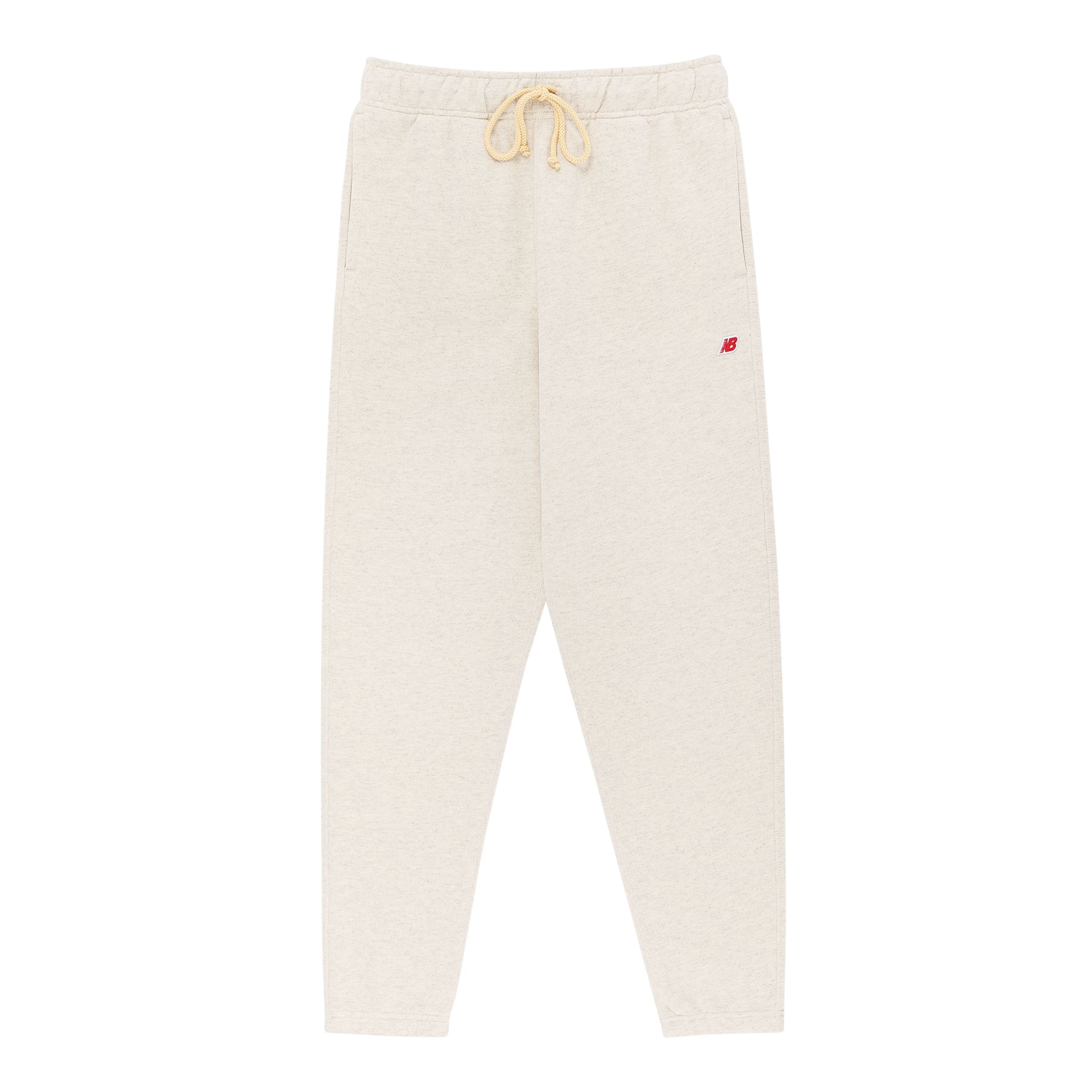 New Balance Homme MADE in USA Core Sweatpant en Beige, Cotton Fleece, Taille XS