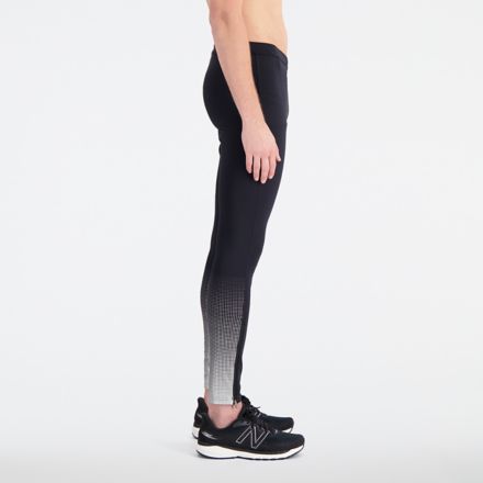 New Balance, Reflective Print Accelerate Tights, Charcoal