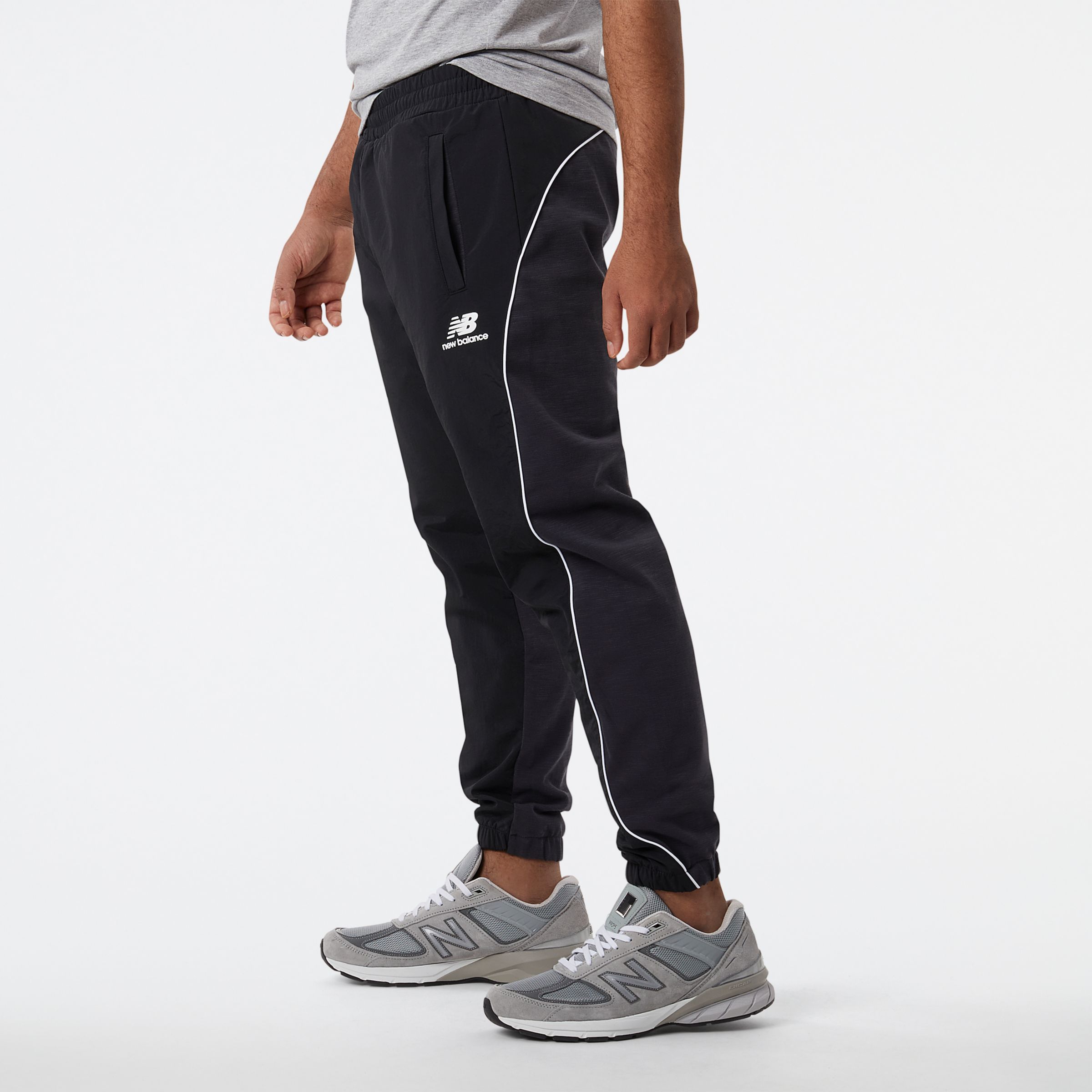 new balance nb athletics 针织长裤, mp23501phm, phantom