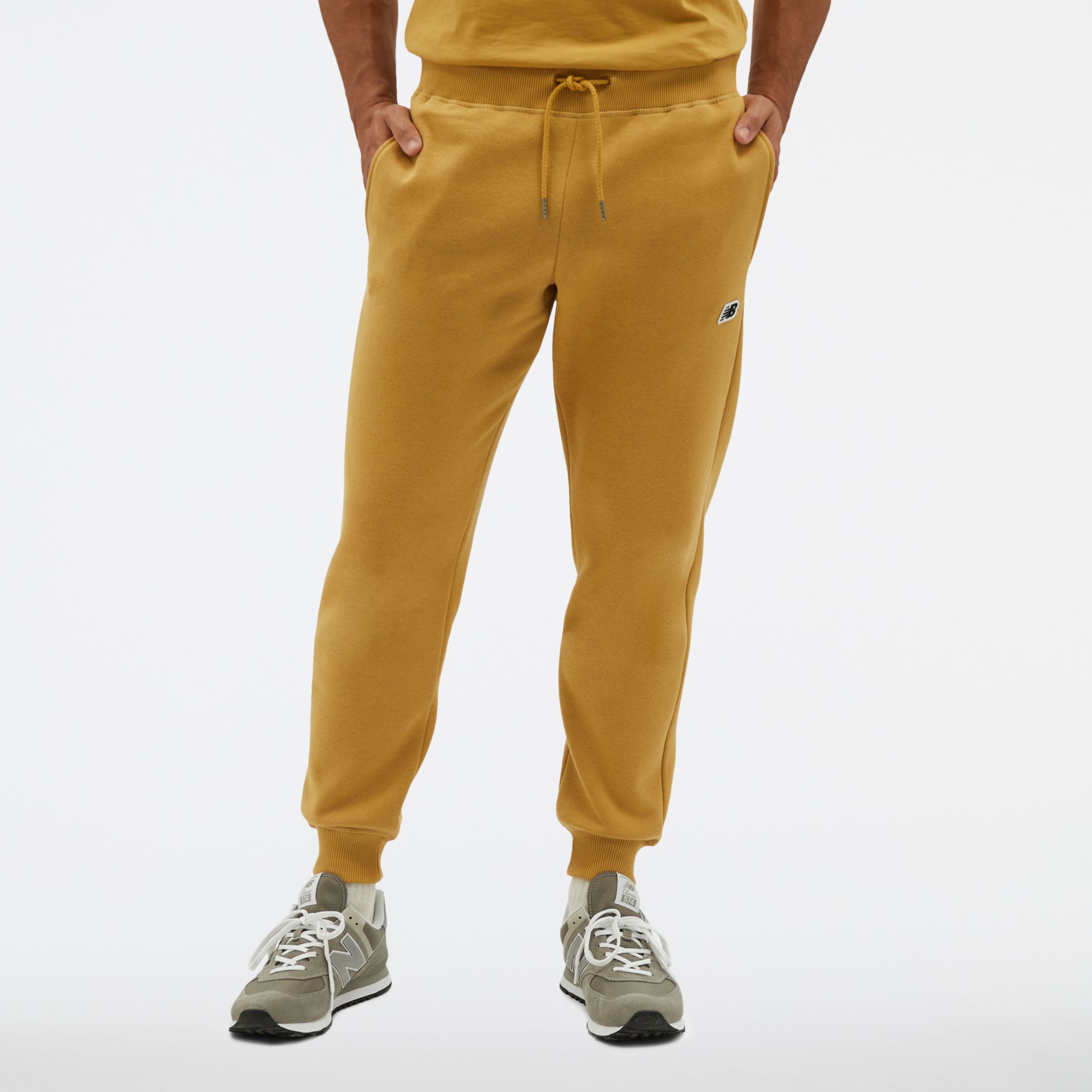 New Balance Uomo Pantaloni NB Small Logo, Cotone, Taglia L