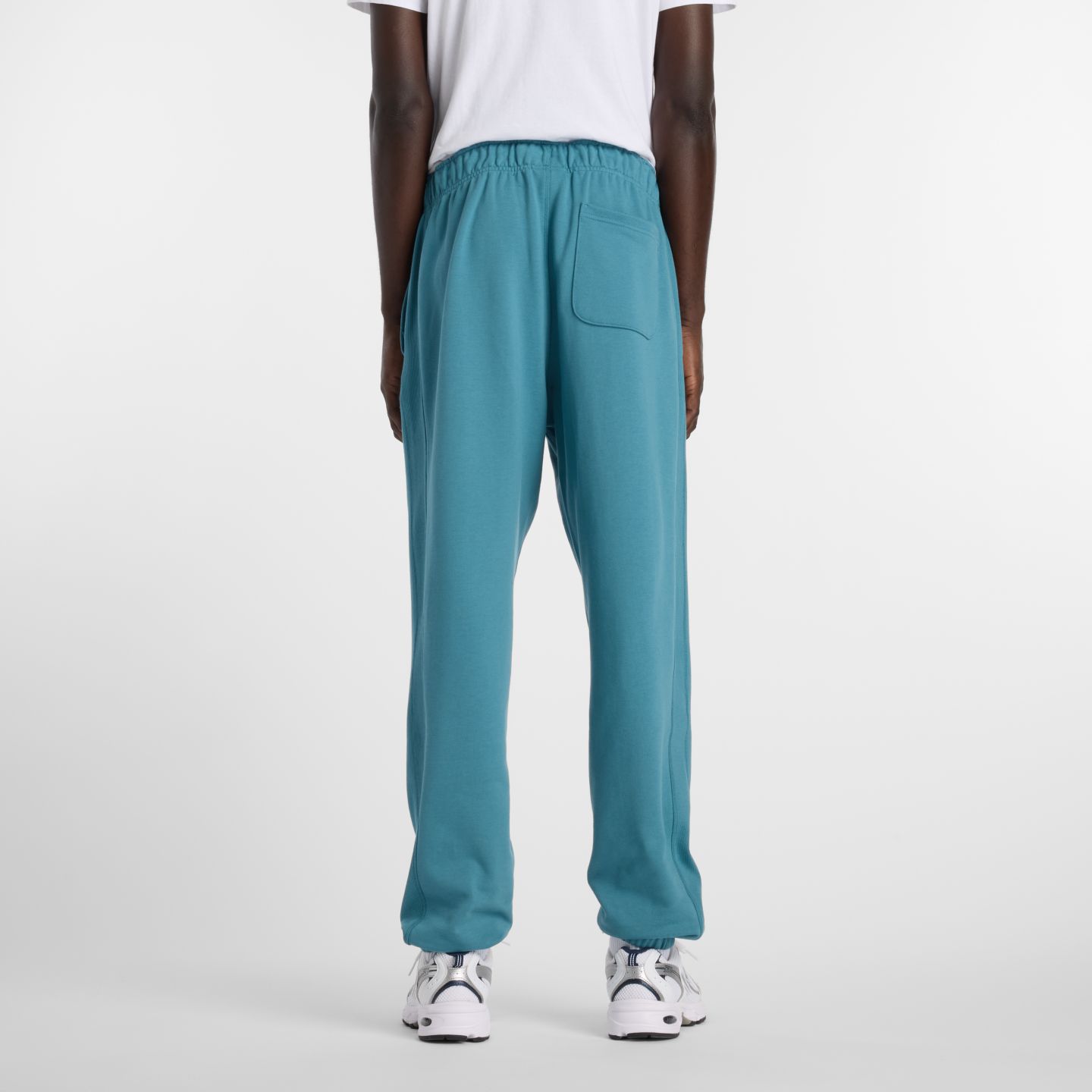 Мужские брюки New Balance Athletics French Terry Jogger, цвет: Бирюзовый — фото 4