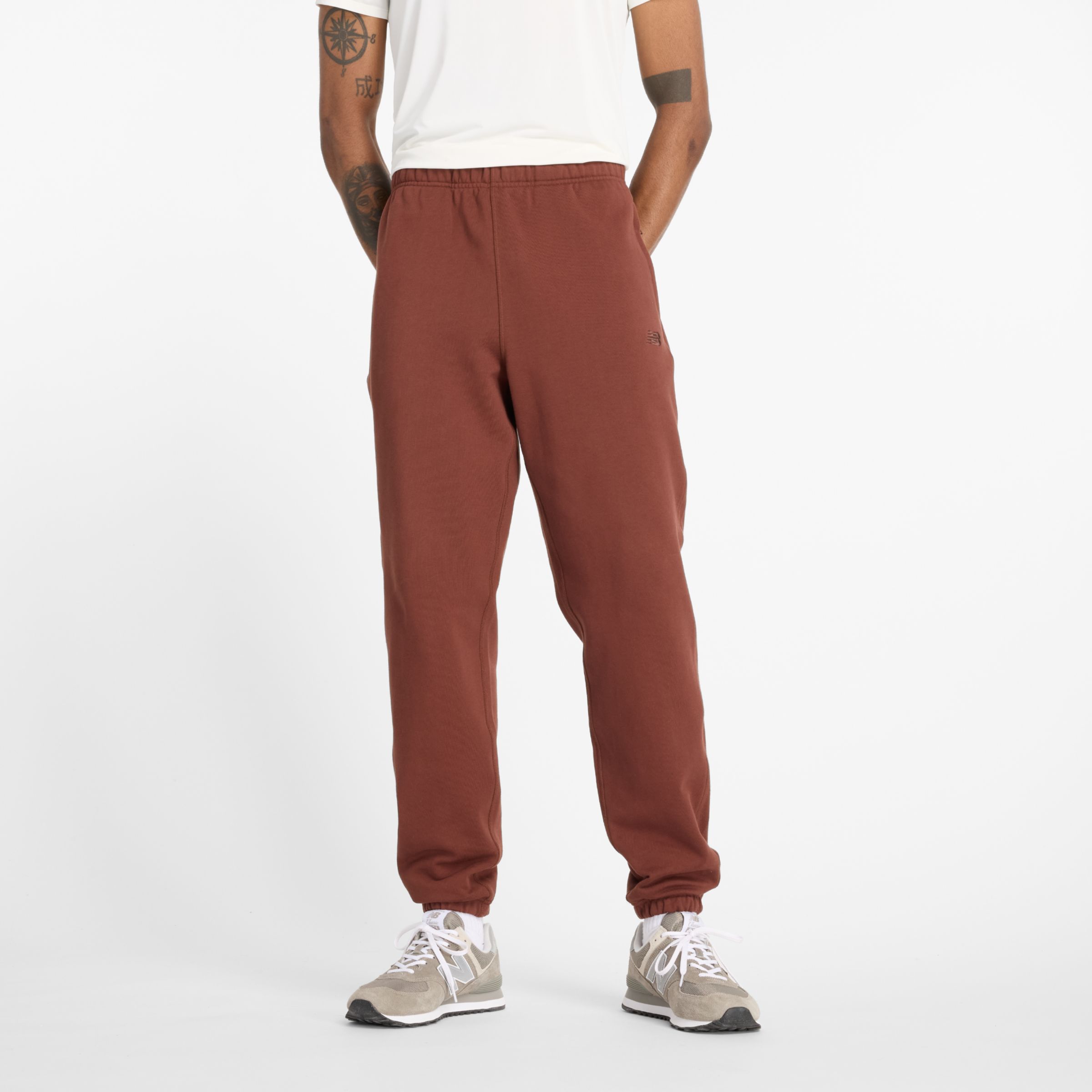 

New Balance Men's Athletics French Terry Jogger Brown - Brown